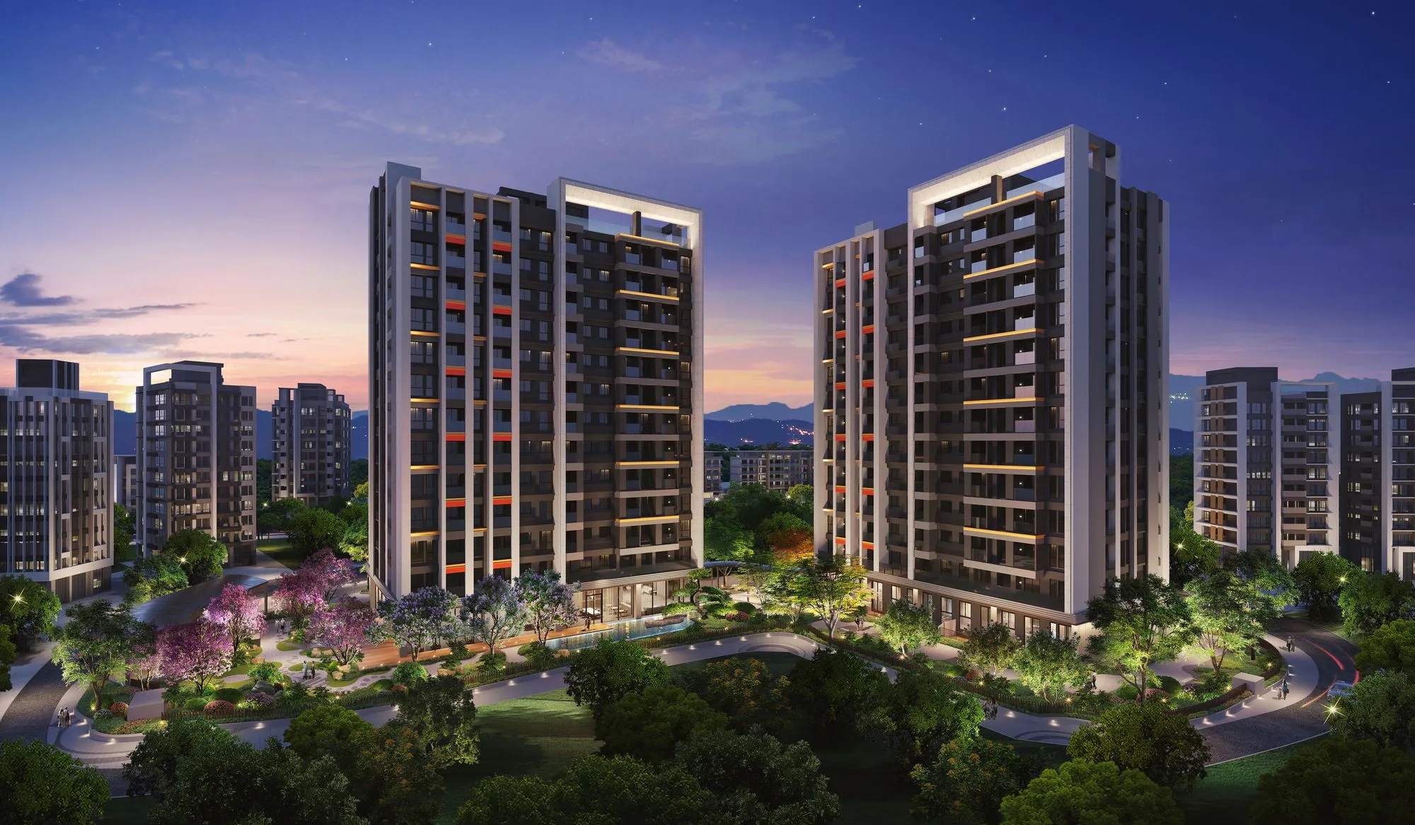 深耕大桃園26年的璟都建設，看好大溪發展，以1600坪造鎮規模打造日式輕井澤莊園（璟都大鎮3D示意圖）