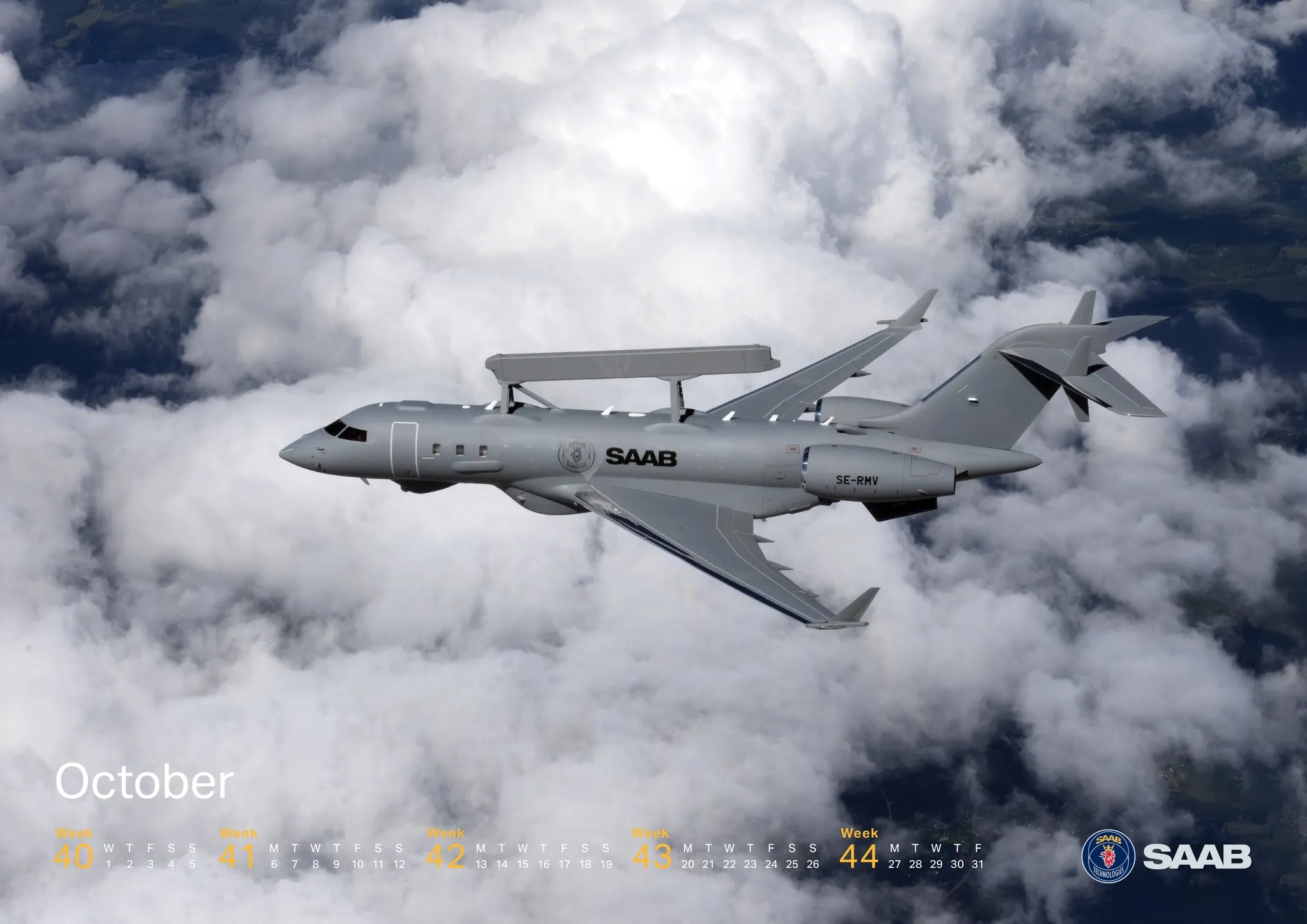 瑞典紳寶旗下最知名的「全球眼」(SAAB GlobalEye)長程預警機。(翻攝自SAAB官網)