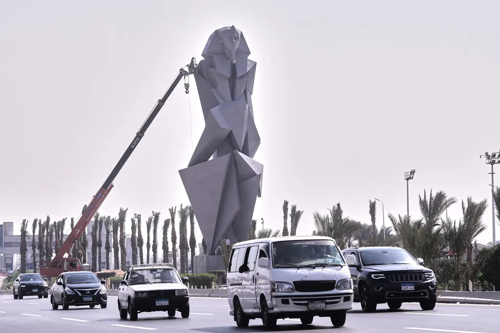 即將在11/1正式開幕的大埃及博物館，館藏珍稀文物多達5萬件。（美聯社）