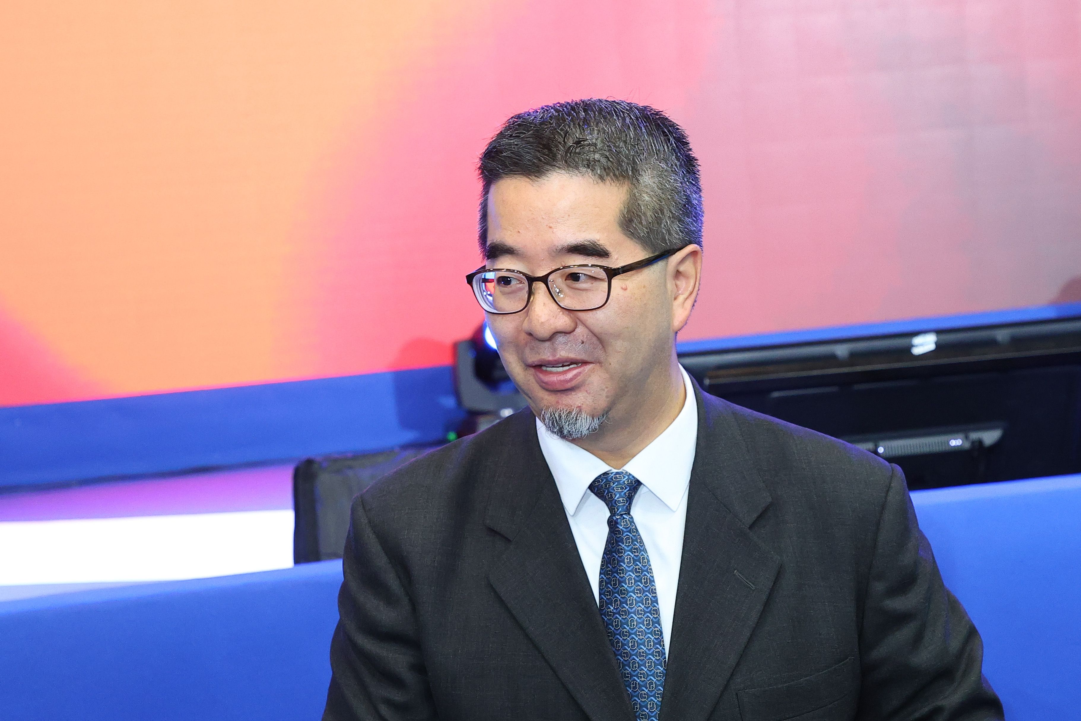 2025年11月1日、国民党第22回第1次全国代表大会に出席した蕭旭岑副主席。（顔麟宇撮影）