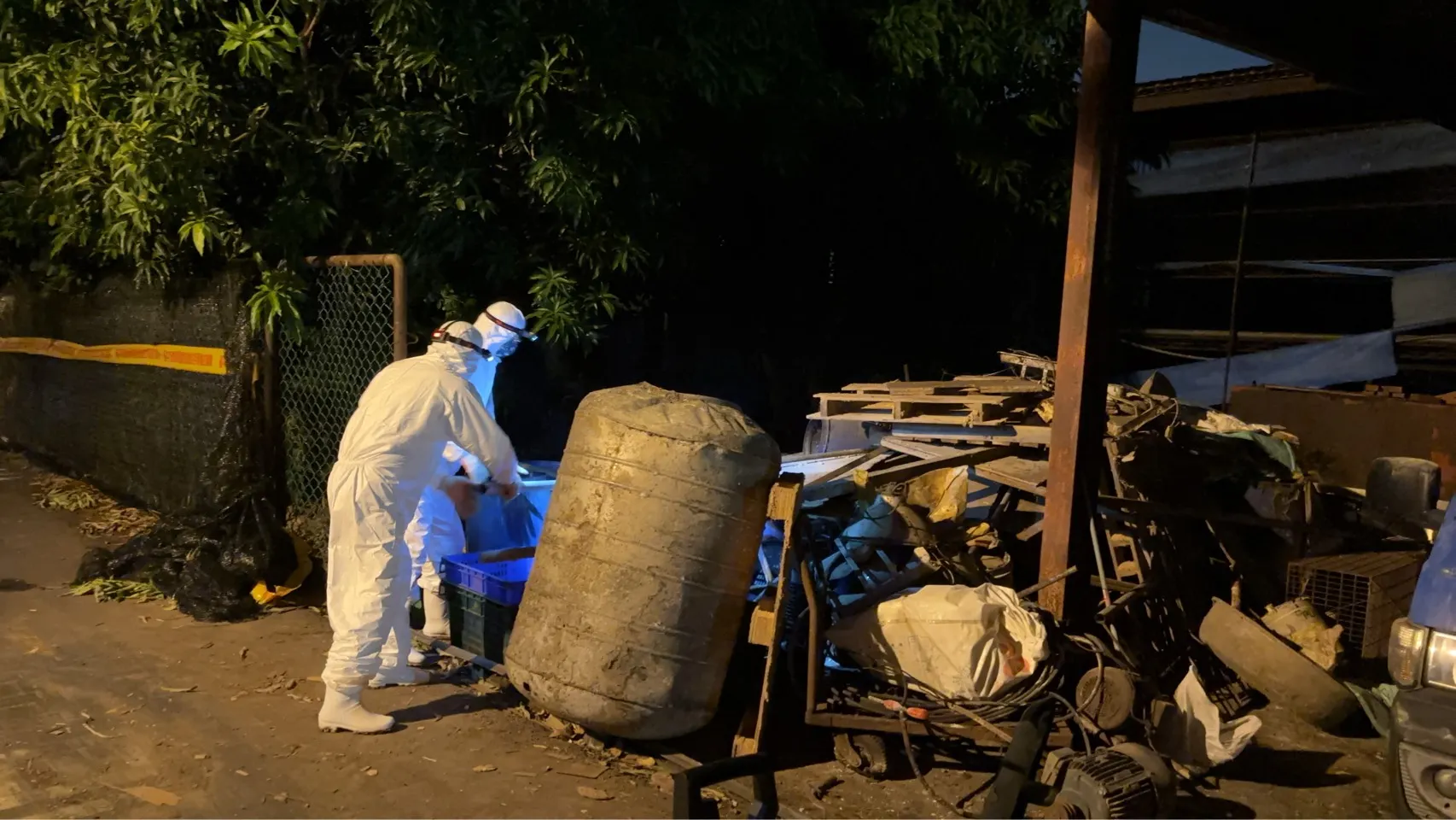 台中非洲豬瘟疫情擴大！養豬場3處再驗出陽性，國軍百人進駐清消。（圖／台中市政府提供）