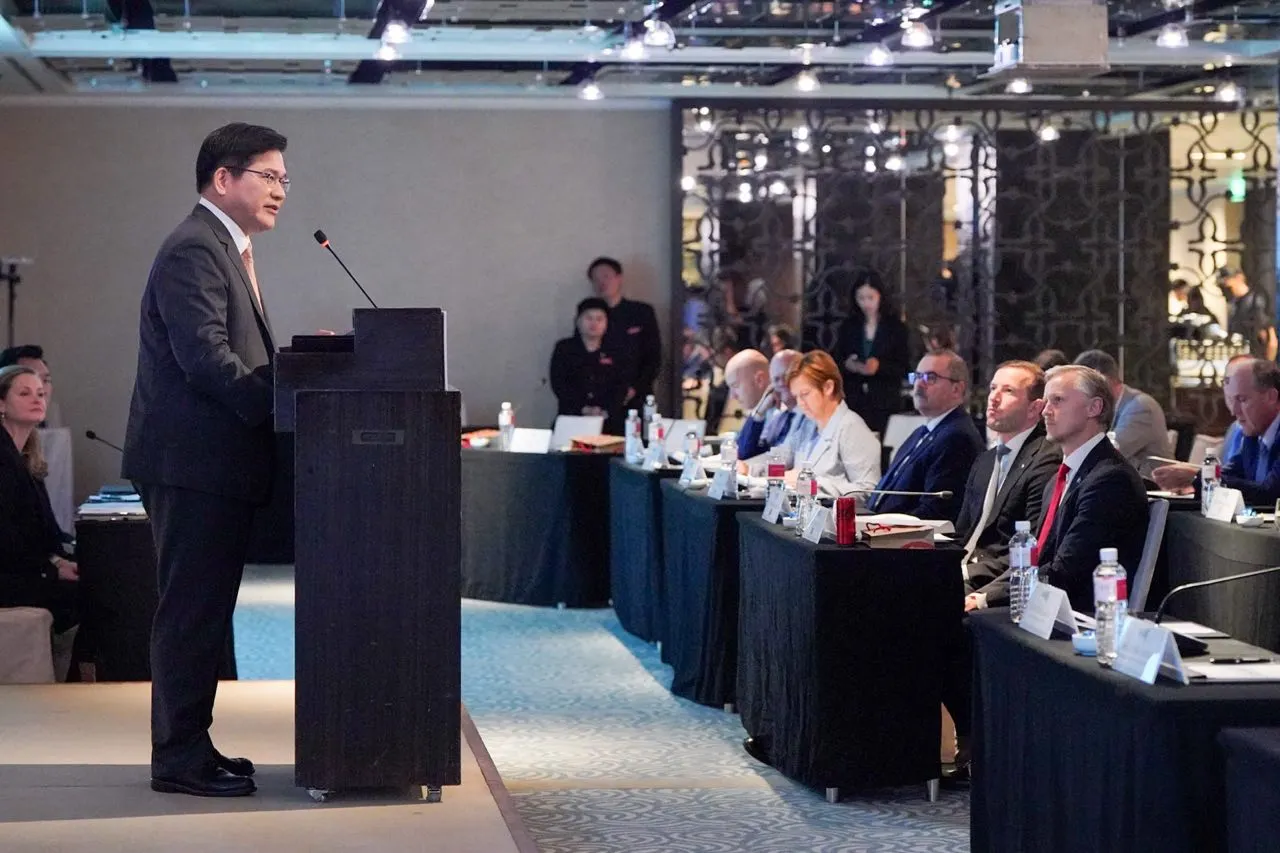 外交部長林佳龍在福爾摩沙俱樂部台北年会開幕式致詞。（取自外交部官網）