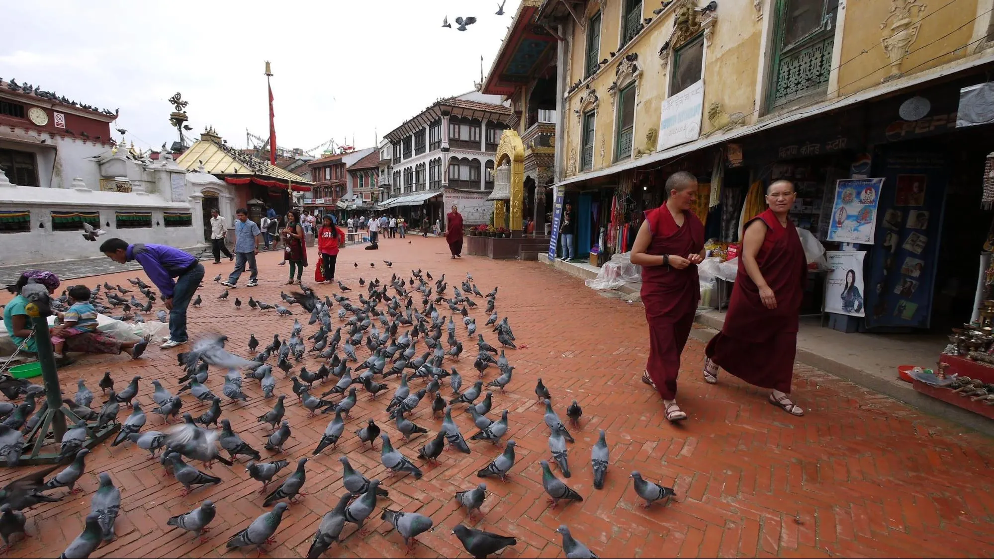 號稱小西藏的尼泊爾加德滿都。（作者親攝）