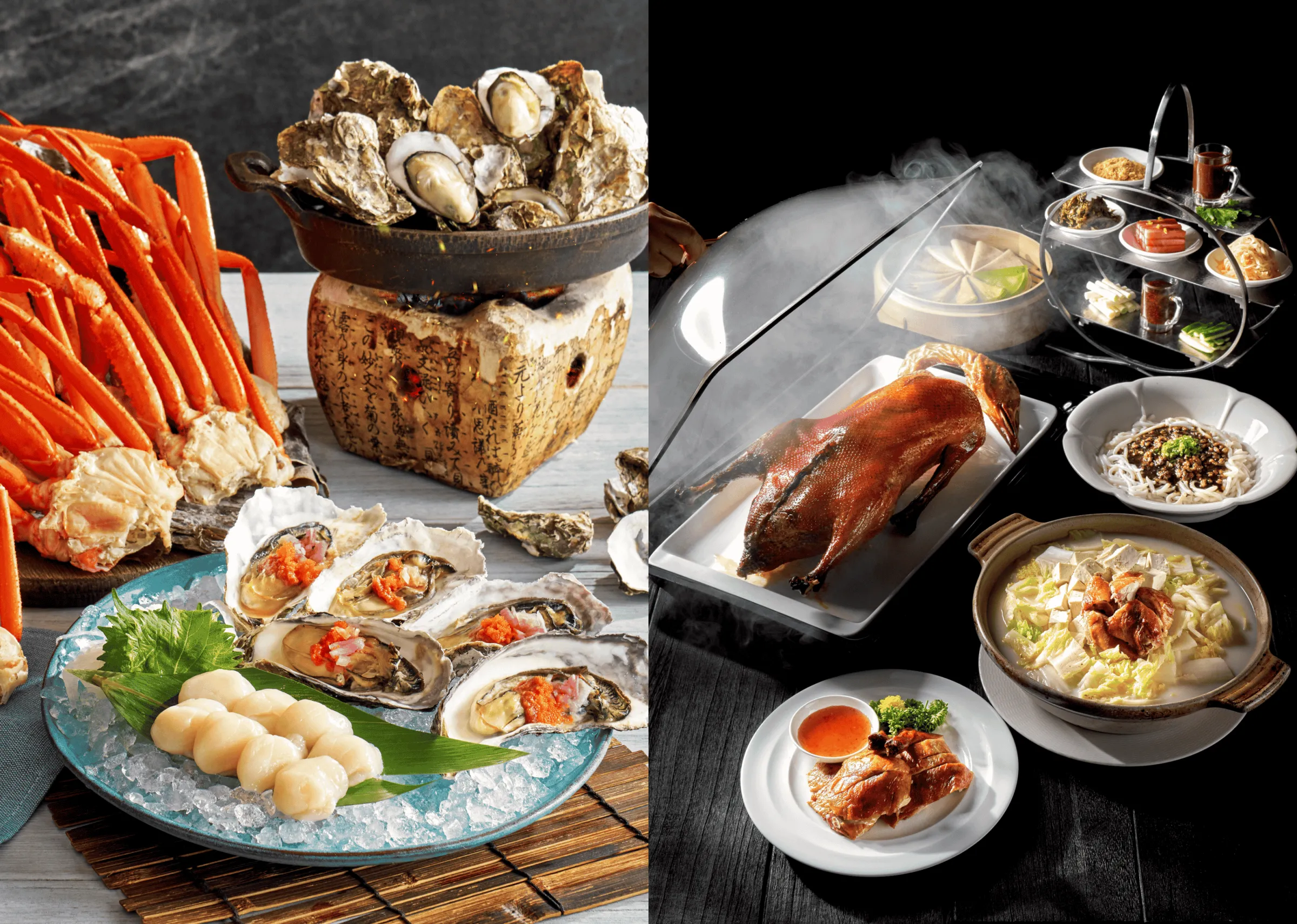 六福美食周遊券，可於台北六福萬怡酒店旗下敘日餐廳、粵亮廣式料理與大廳酒吧兌換。（六福集團提供）