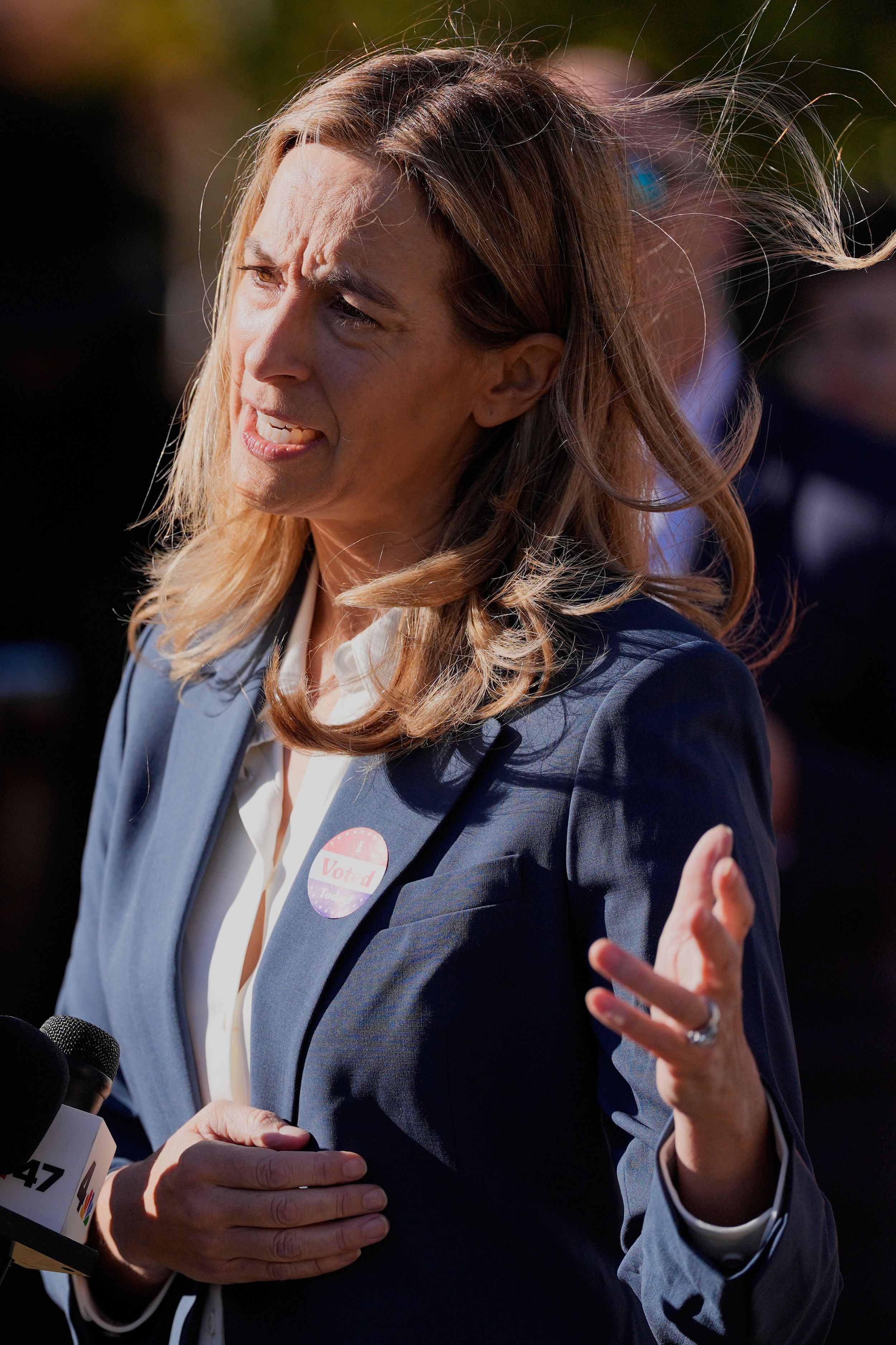 民主党籍ニュージャージー州知事候補のミキ・シェリル。（AP通信）