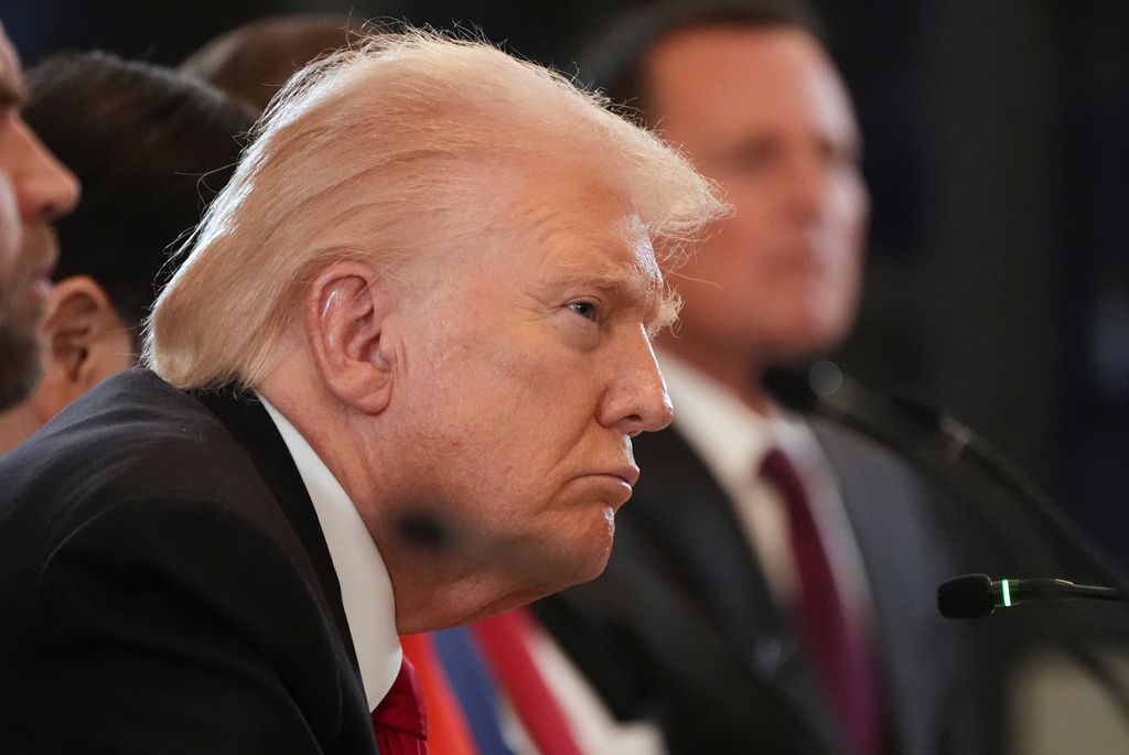 2025年11月6日。美國總統川普（Donald Trump）在白宮招待中亞5國領袖。（AP）