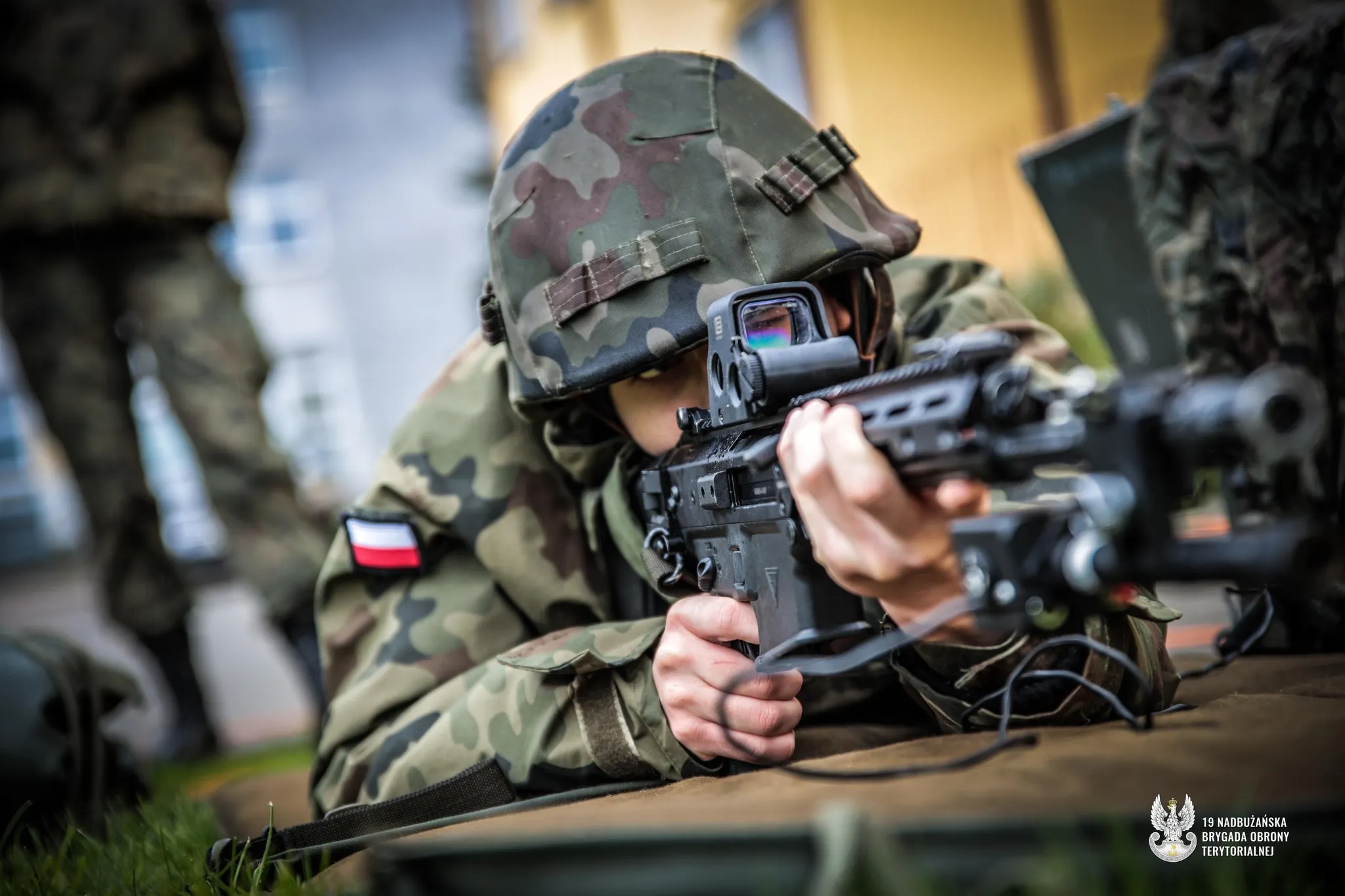 波蘭士兵正在進行射擊訓練。（翻攝自波蘭國防部）