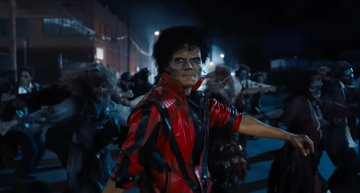 麥可傑克森以《Thriller》（1982）登上事業巔峰。（圖／取自imdb官網）