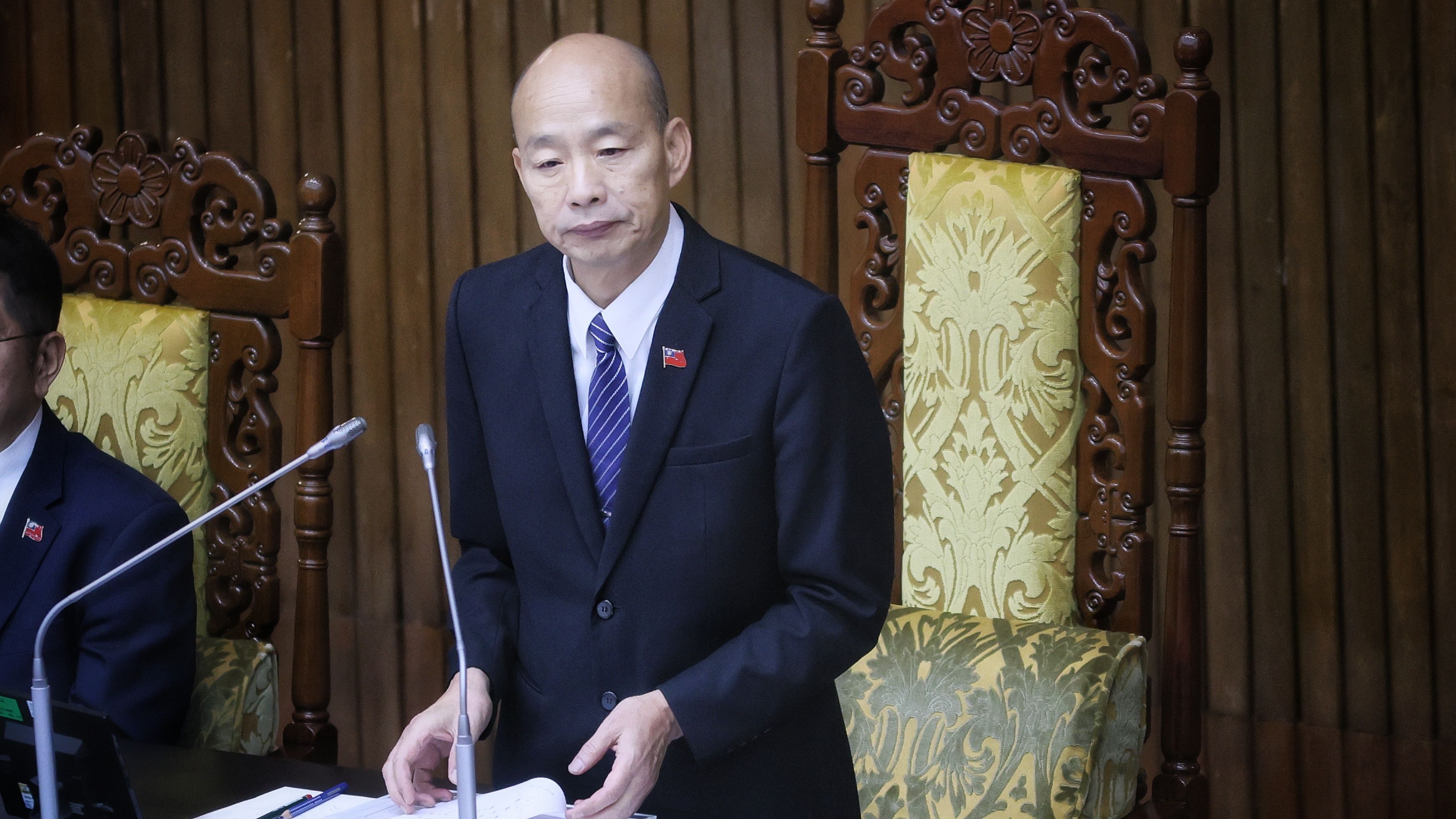 20251111-立法院長韓國瑜11日主持立法院院會。（柯承惠攝）
