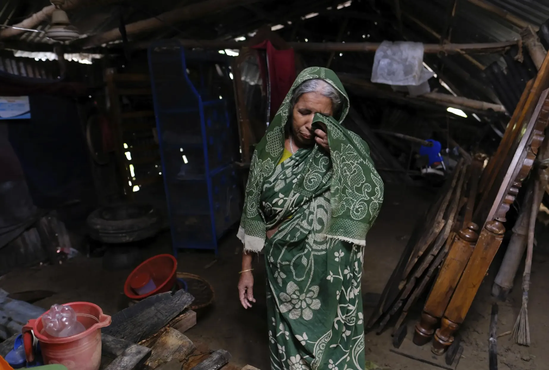 2022年6月22日，孟加拉錫爾赫特市（sylhet）嚴重洪災。（美聯社）