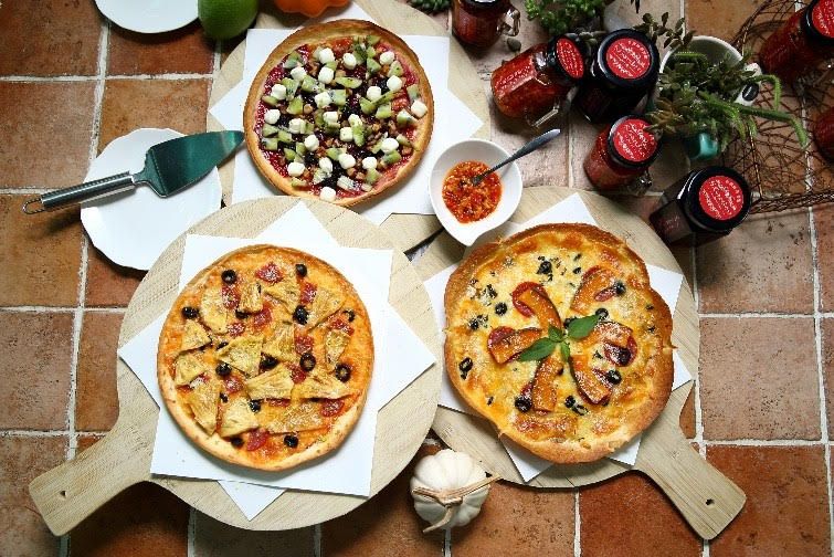 美味獨特的草莓Pizza總吸引國內外遊客慕名而來。（圖／臺北市政府產業局提供）