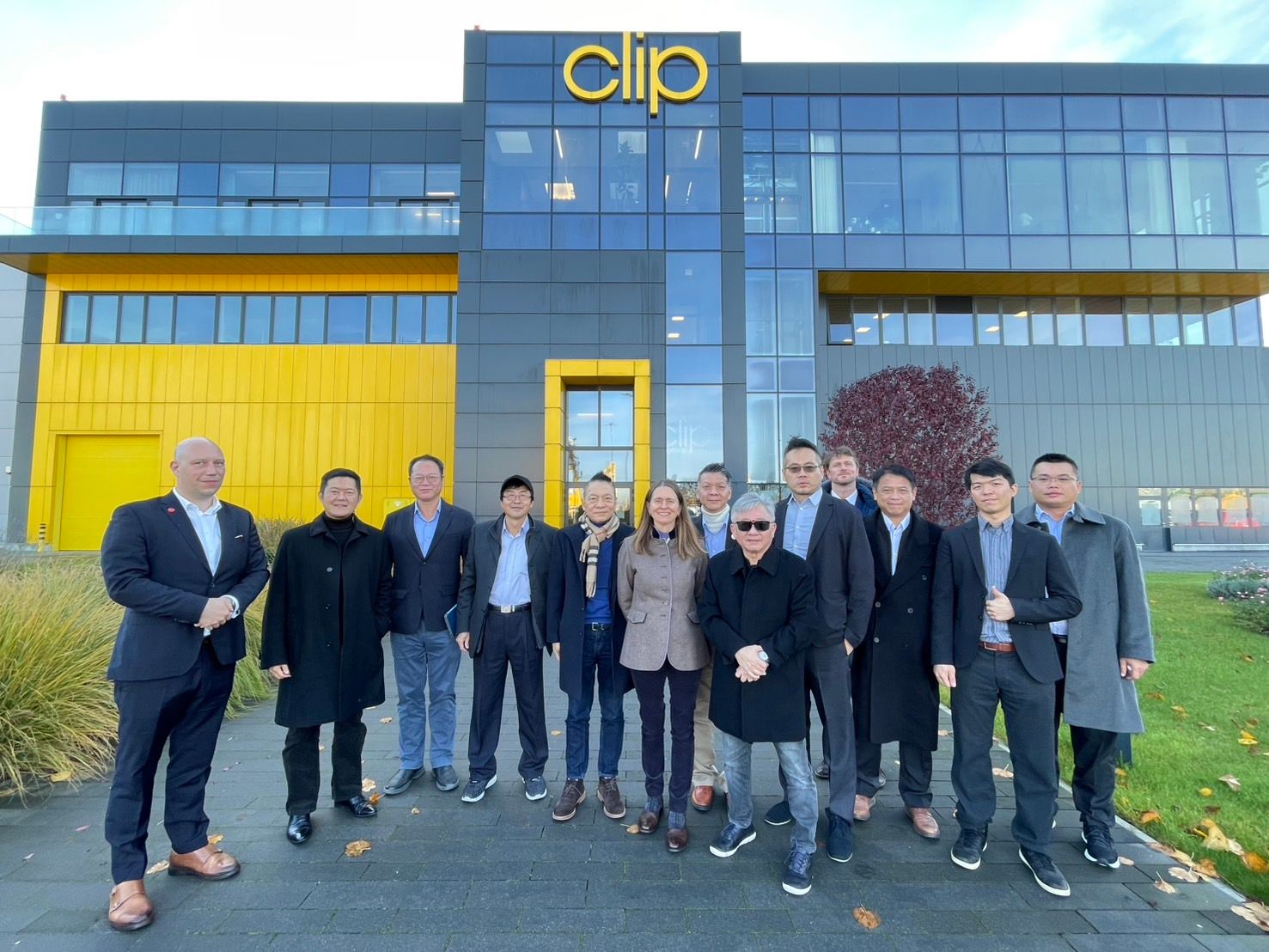台波商會參訪團前往波蘭知名物流Clip Group參觀。（圖／台波商會提供）