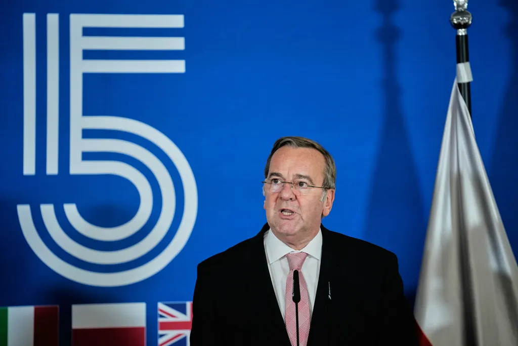 德國現任國防部長皮斯托瑞斯（Boris Pistorius）。（美聯社）