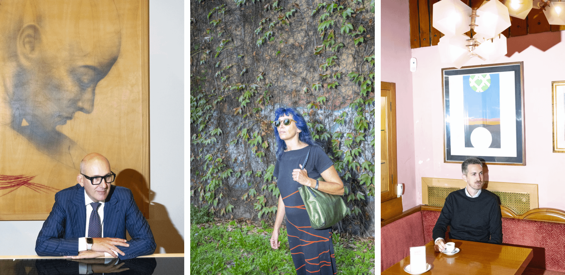 从左至右：馬可・蒂雷利，露西亞・托齊和尼古拉・里恰爾迪。（華爾街日報）