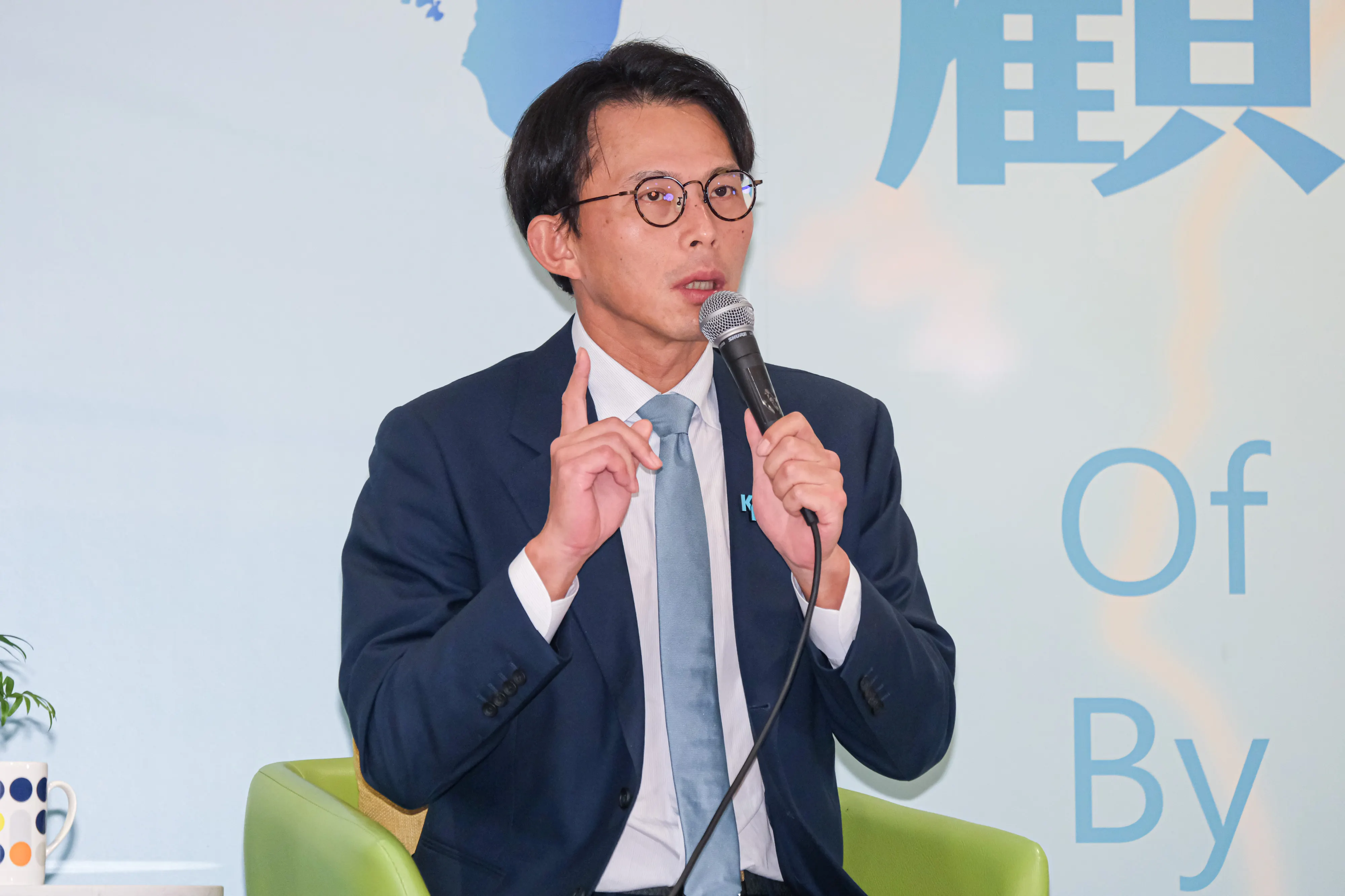 20251119-「以行動顧台灣—主席高峰會談」19日於新莊凱悅嘉軒酒店舉行，圖為民眾黨主席黃國昌。（劉偉宏攝）