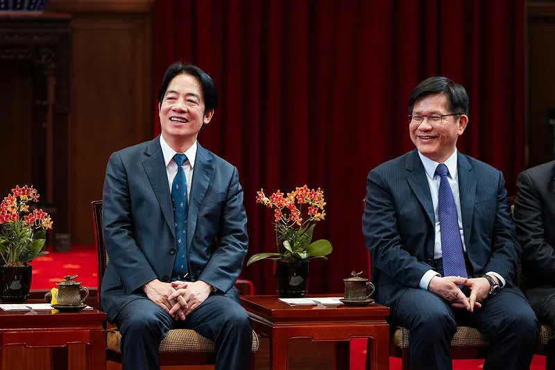 高市早苗氏の発言で日中関係が緊張する中、頼清徳大統領と外交部長林佳龍が高調に日本を支持。（資料写真、総統府）