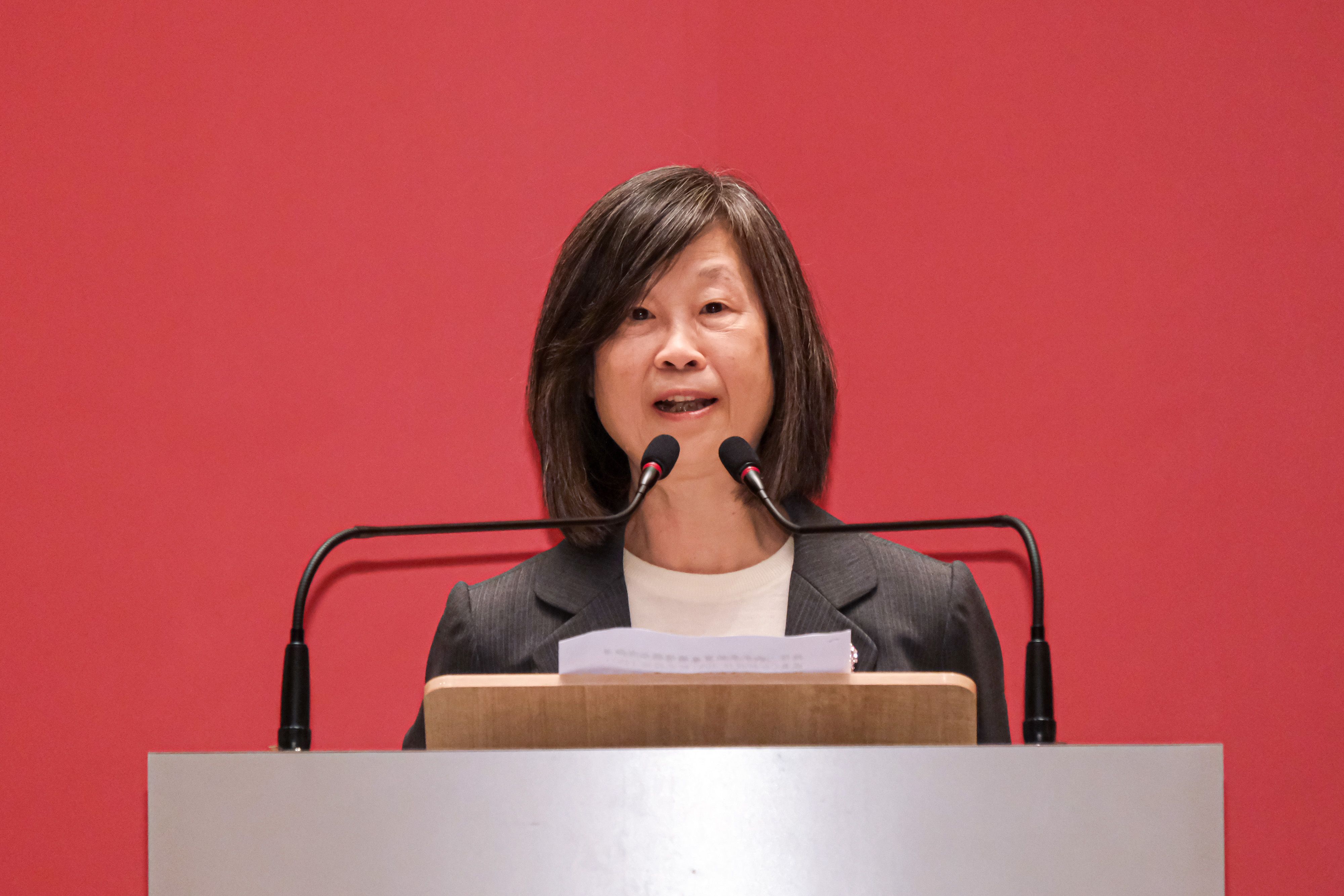 20251124-台新投信X新光投信合併茶會於24日召開，圖為台新投信董事長賴昭吟。（劉偉宏攝）