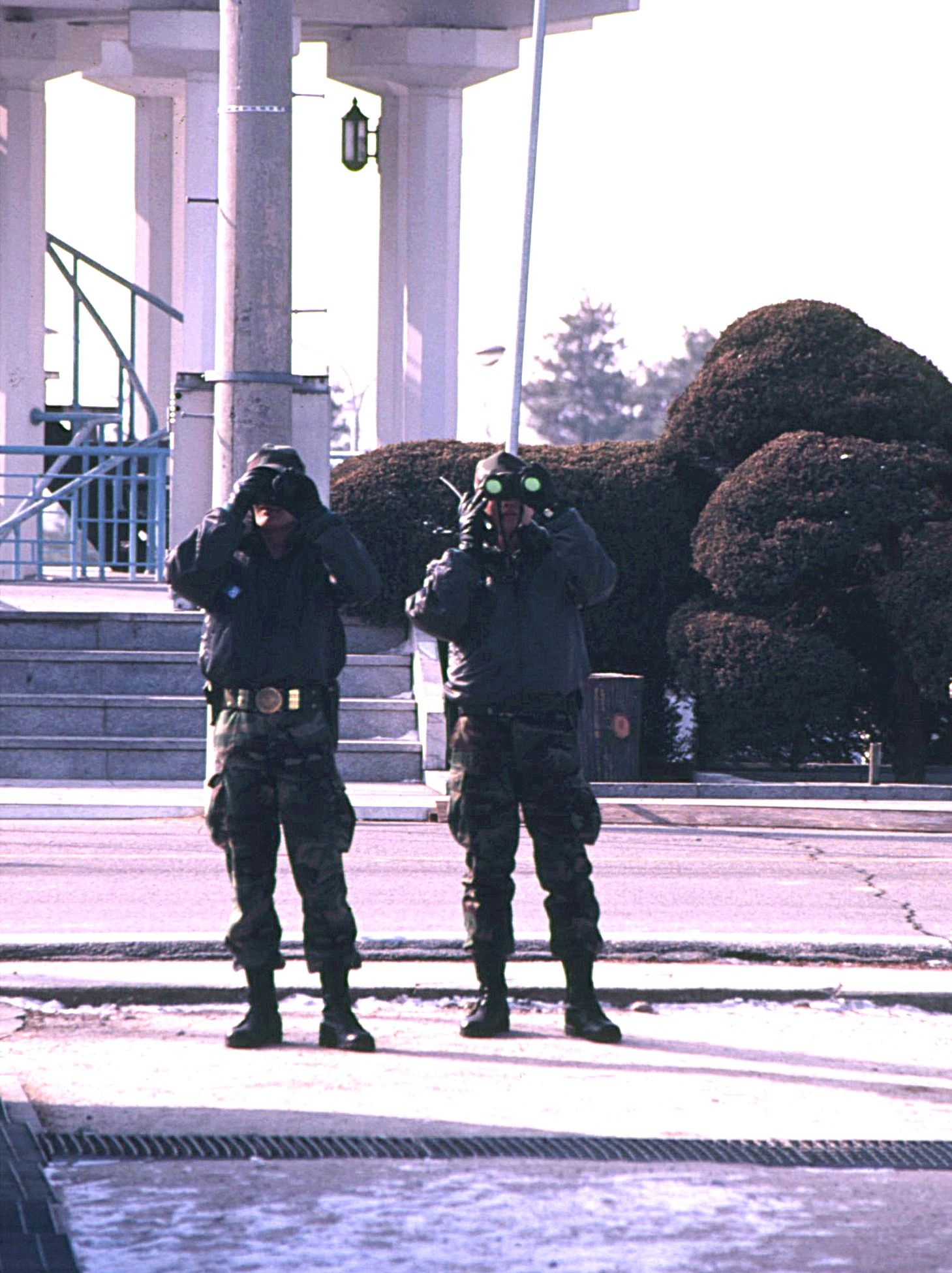 板門店南韓士兵。（邱一新提供）