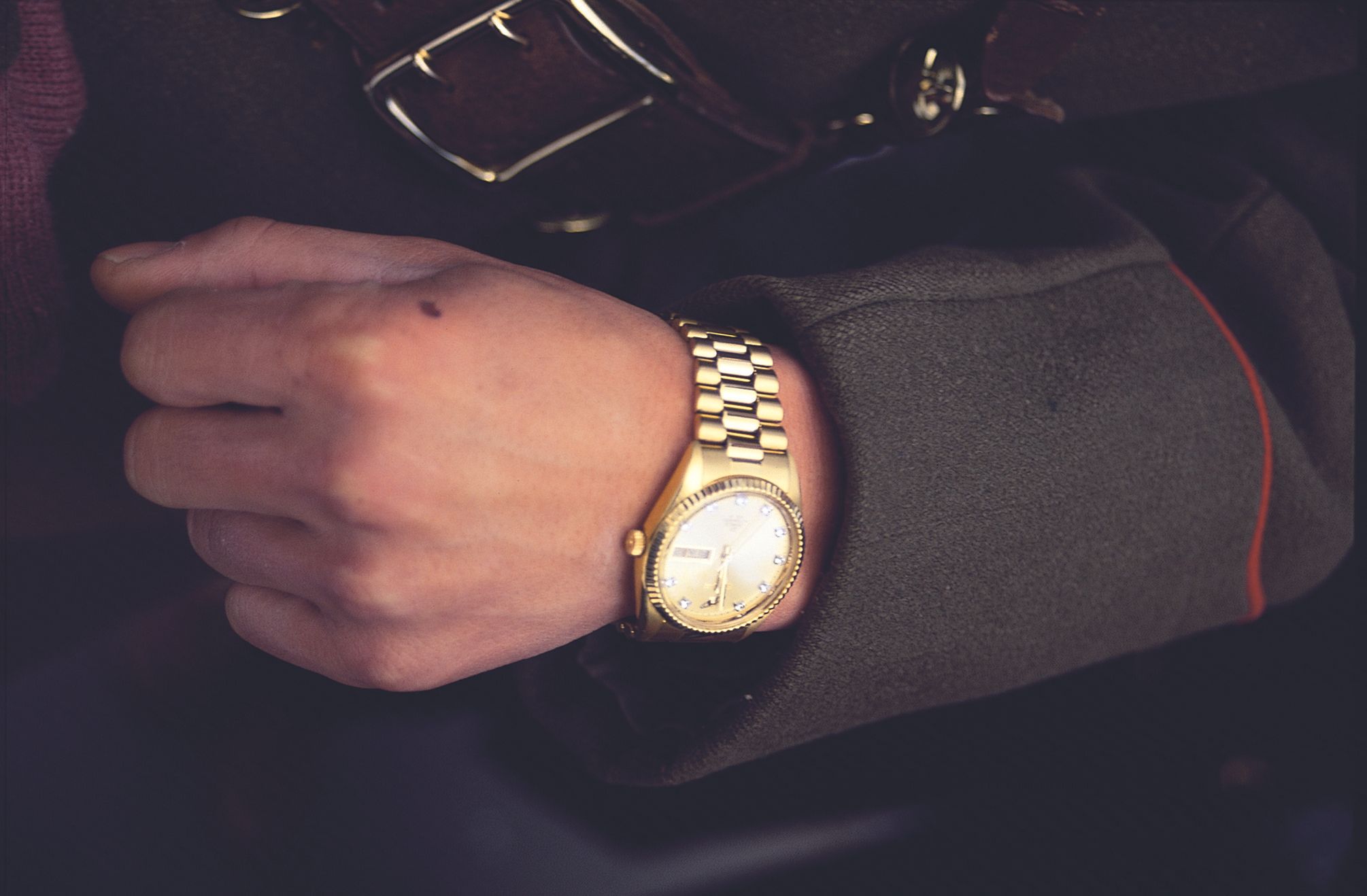 北韓士兵戴金錶。（邱一新提供）