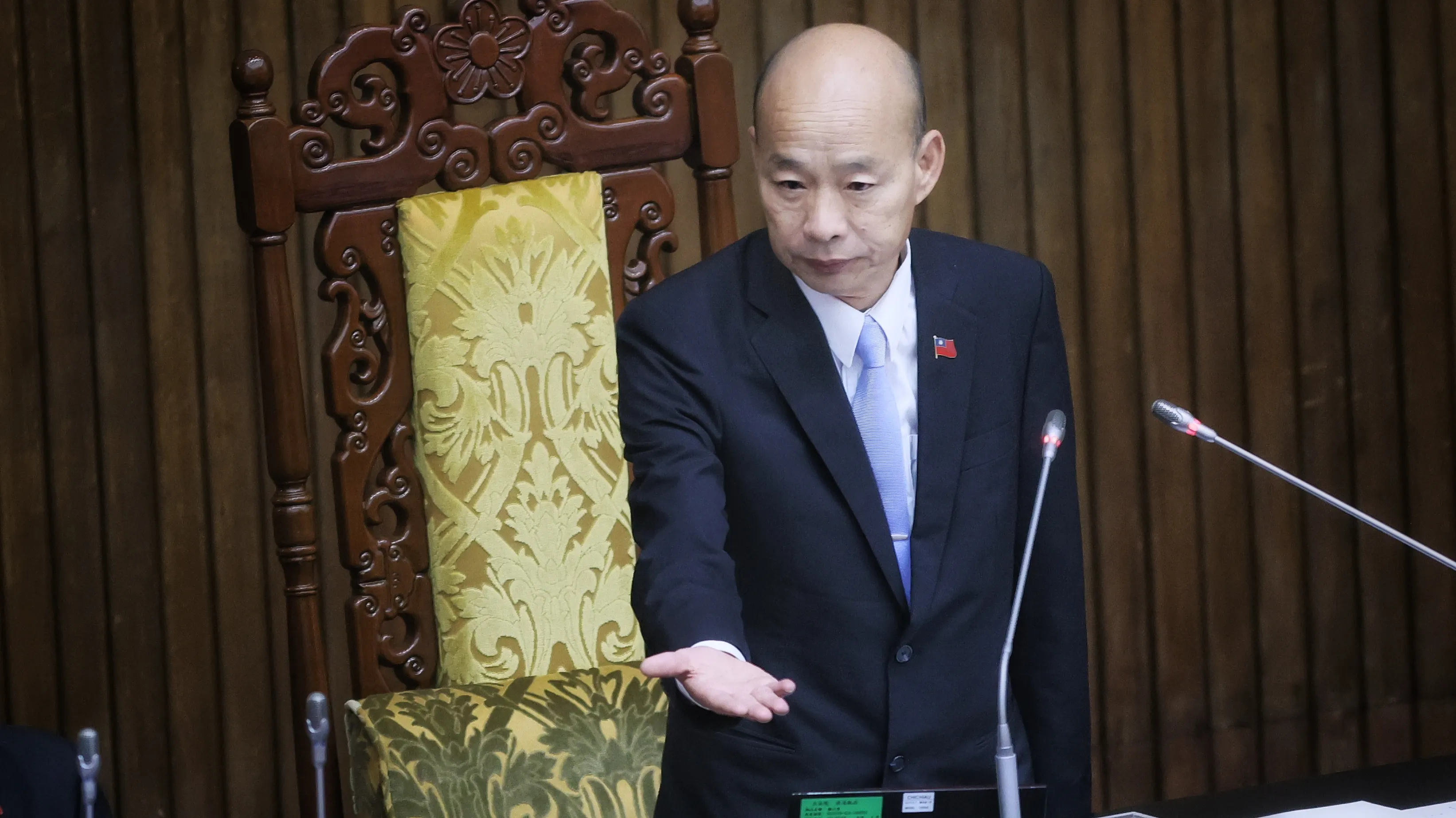 20251125-立法院長韓國瑜25日主持立法院院會。（柯承惠攝）