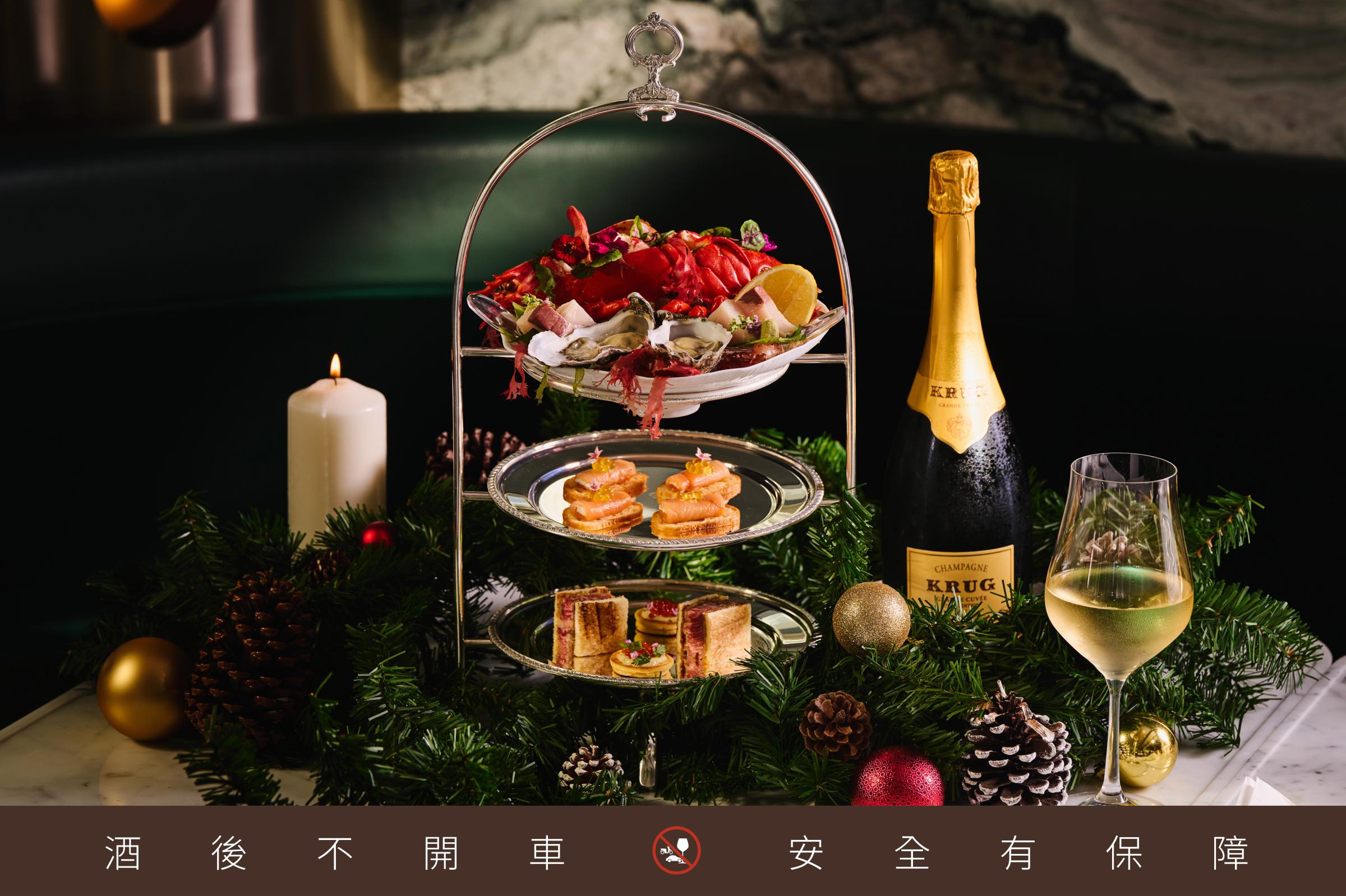 海鮮節慶塔以豐盛頂級食材展現奢華氣勢 。(圖_台北嘉佩樂酒店提供)