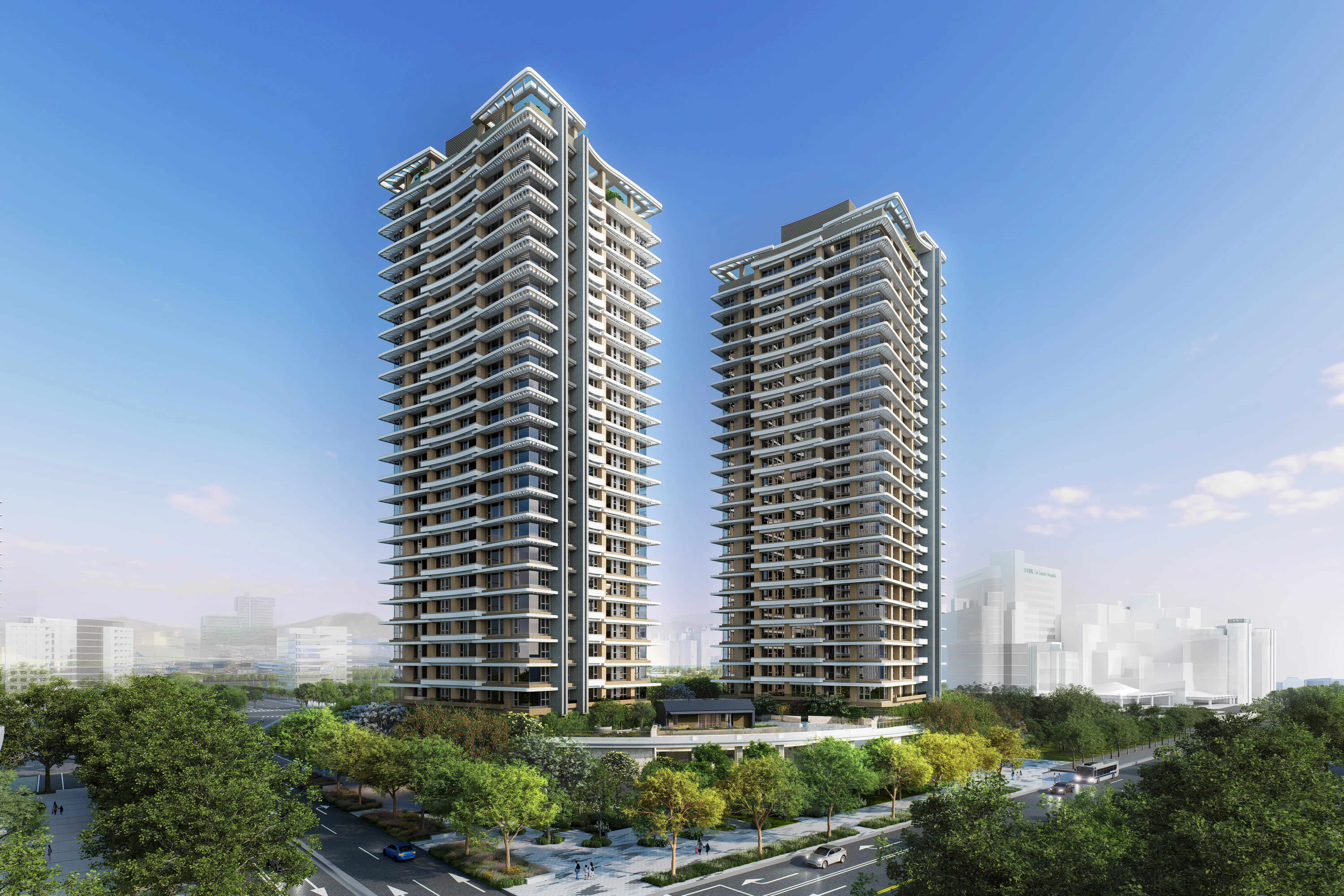 「遠揚之森A⁺」基地面積3,249坪，為遠東路、南雅南路、高爾富路所圍街廓。雙塔豪樓住宅地標，同樣由國際頂尖建築事務所「日建設計」打造。