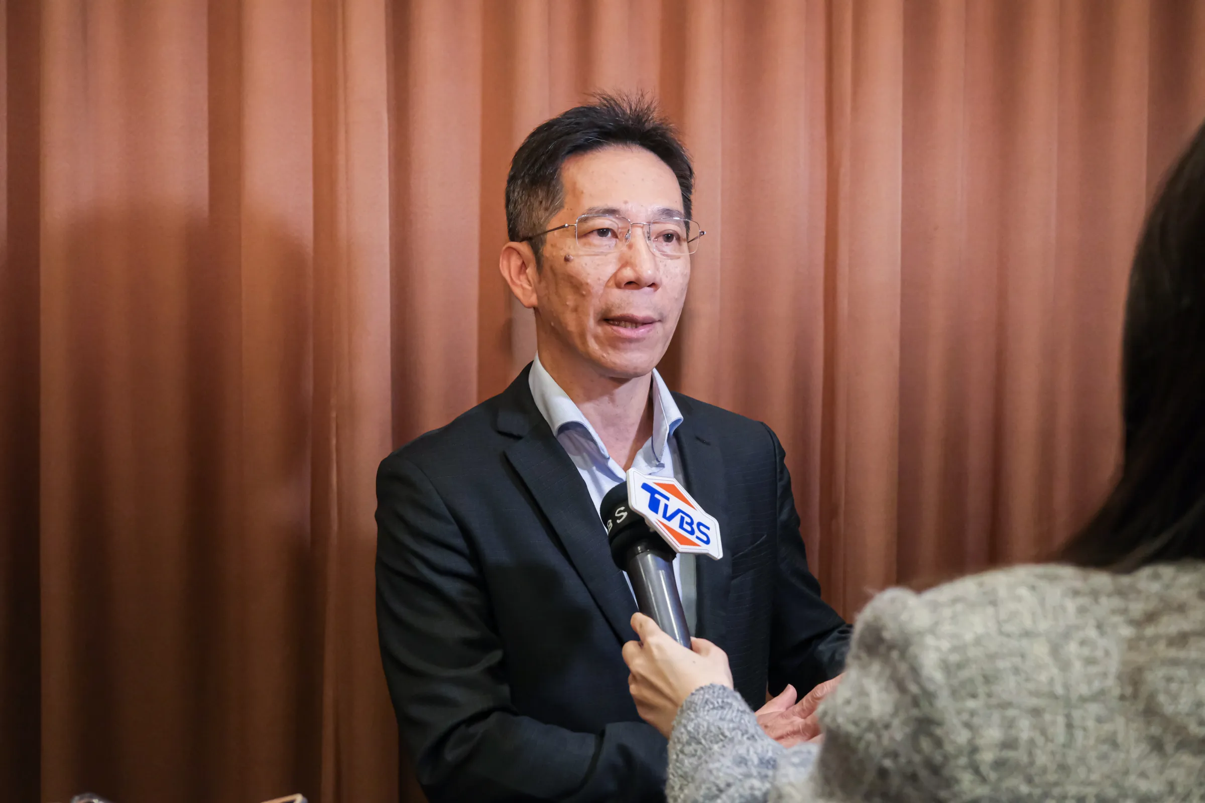 20251128-機器人跨域共創聯盟 （RIA）成立大會28日於台北國際會議中心舉辦，圖為達明營運長黃識忠。（劉偉宏攝）