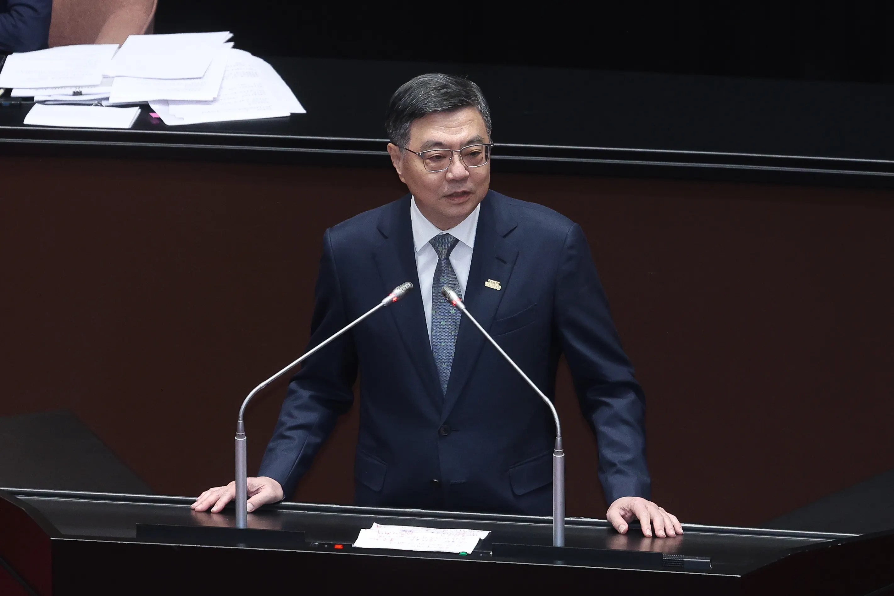 20251128-行政院長卓榮泰於今日結束立法院該會期的總質詢。（陳品佑攝）