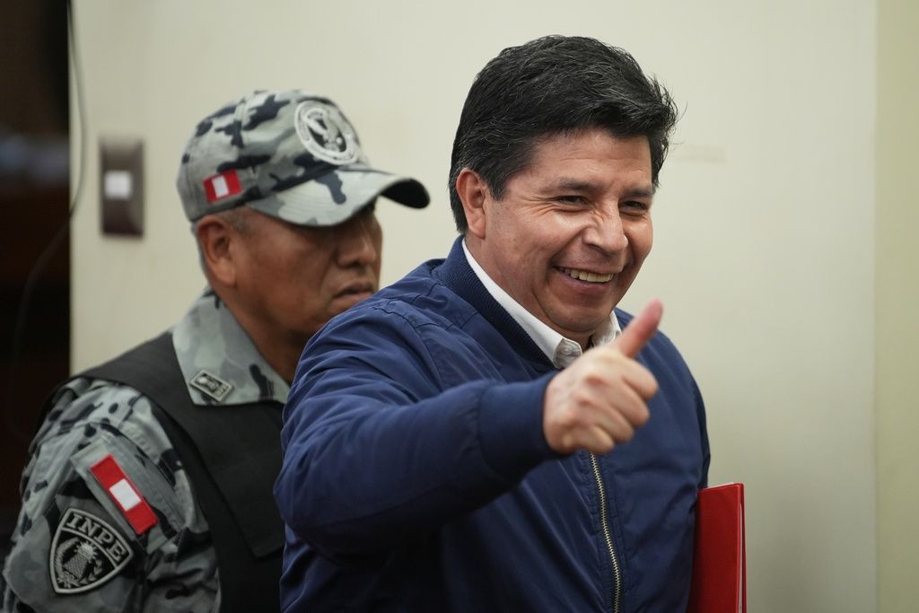 政治素人出身、秘魯前左派總統卡斯蒂約遭判刑11年。（美聯社）