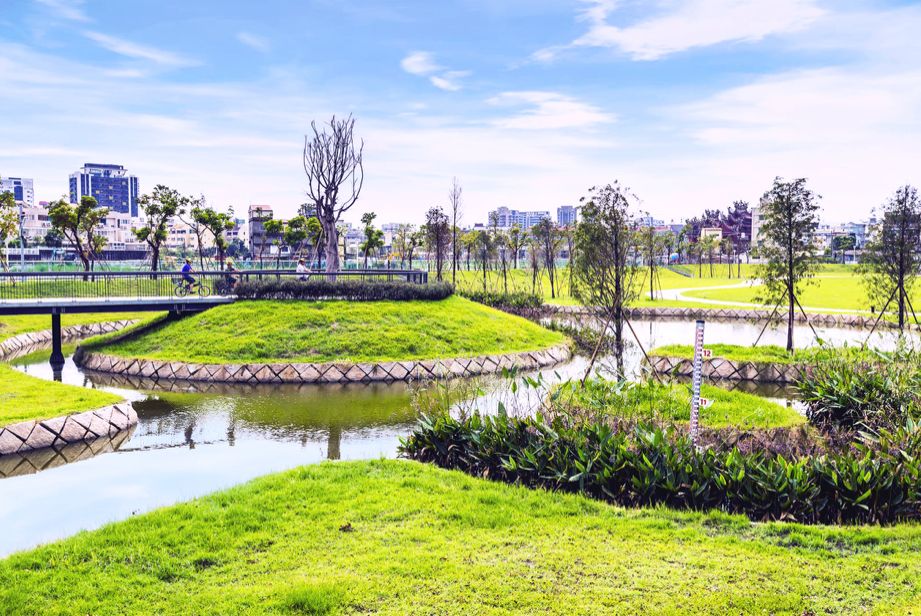 綠覆率超過85%，每年可固碳約25噸。（圖/水利署第六河川局廣告）