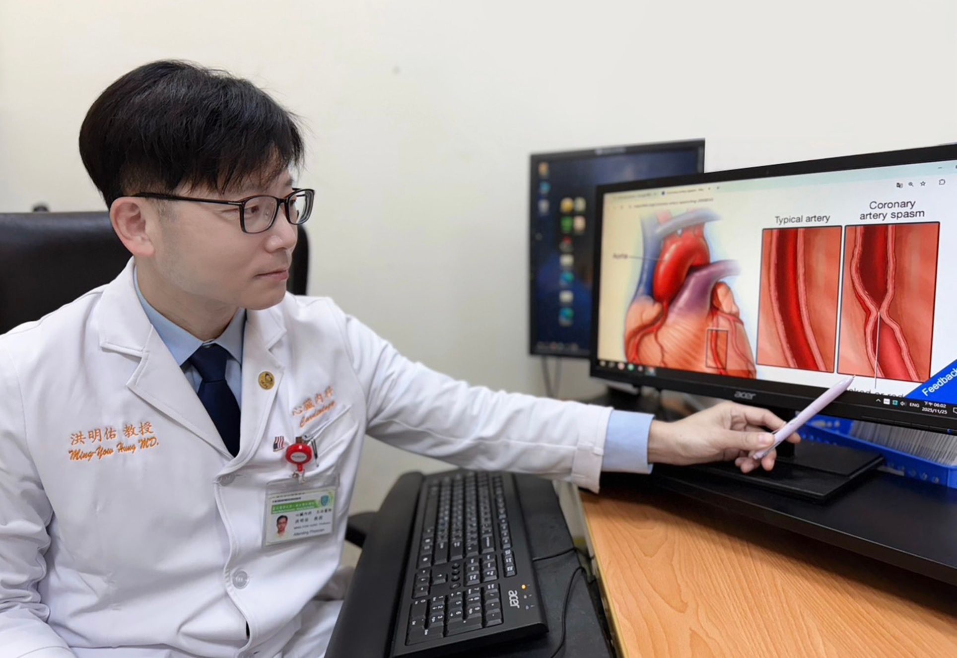 洪明佑醫師指出，微小血管雖小卻占冠狀動脈血流阻力的大宗。（圖／洪明佑提供）