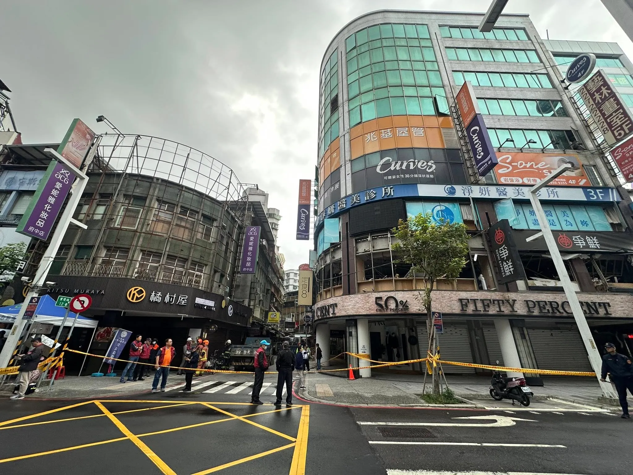 板橋府中氣爆（取自黃淑君臉書粉專）