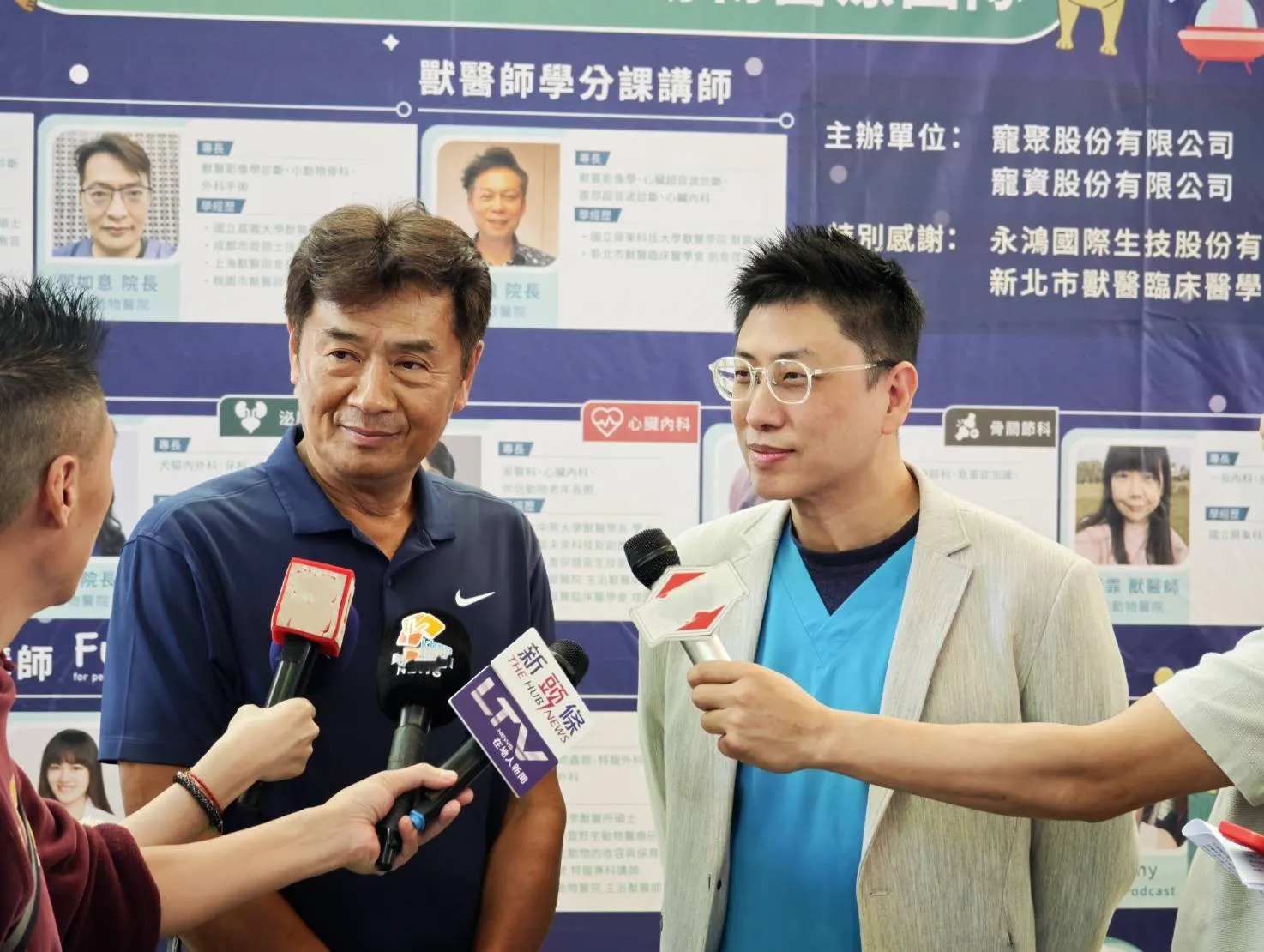 臺北市獸醫師公會楊靜宇副理事長，右: PetTalk/FurMi毛孩健康卡 程科茗 董事長。（圖／ PetTalk：說寵物、FurMi 毛孩健康卡提供）