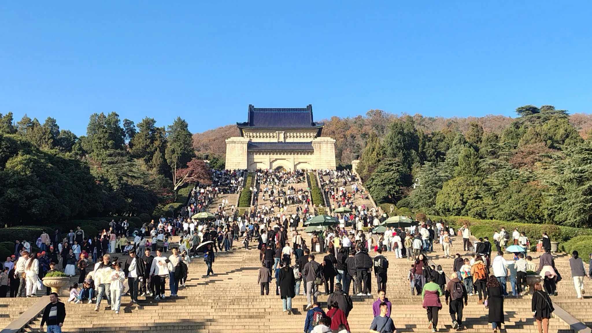 南京「中山陵」景區。（田暢攝）