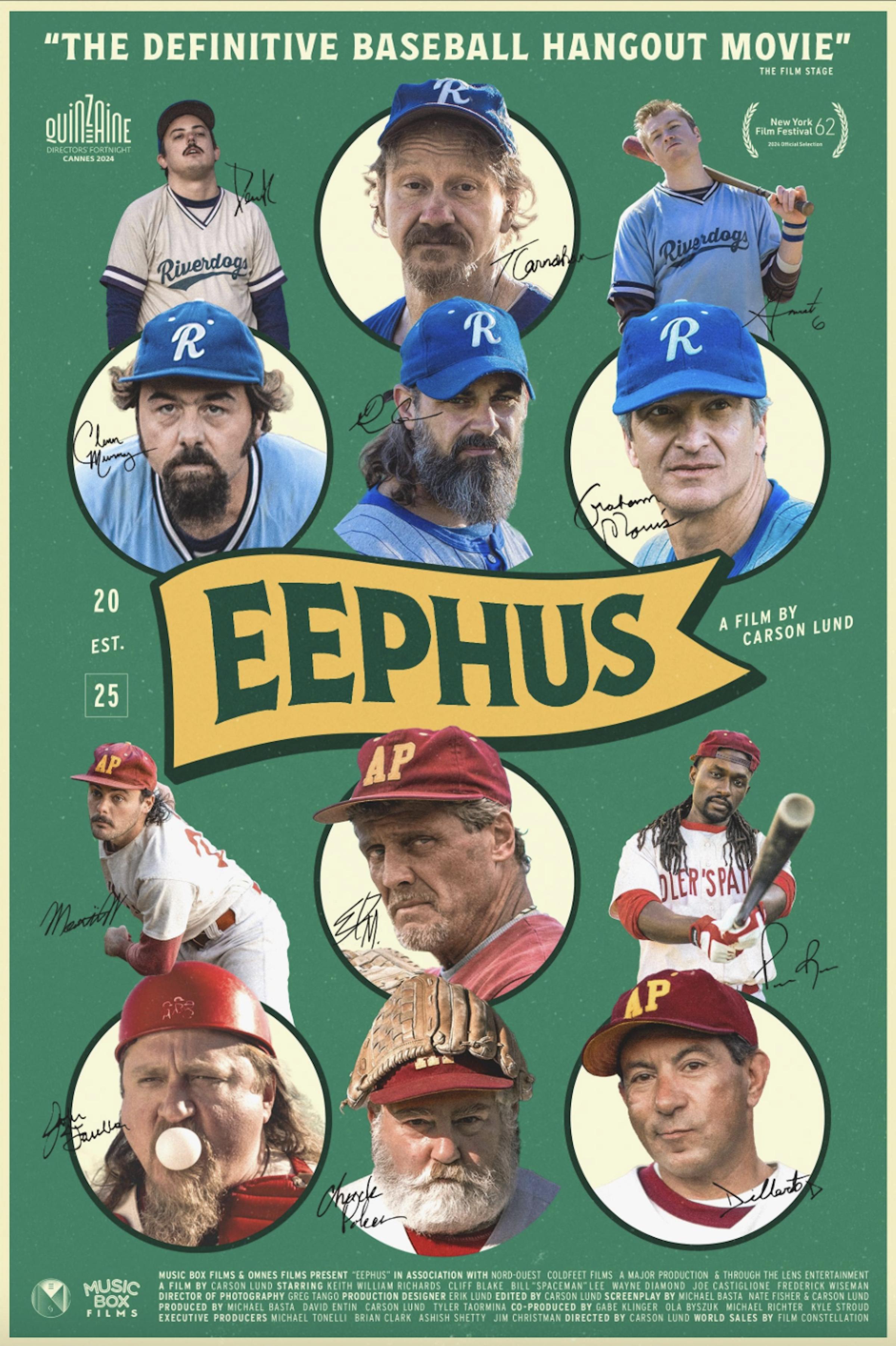 《高弧慢球》(Eephus)電影海報。