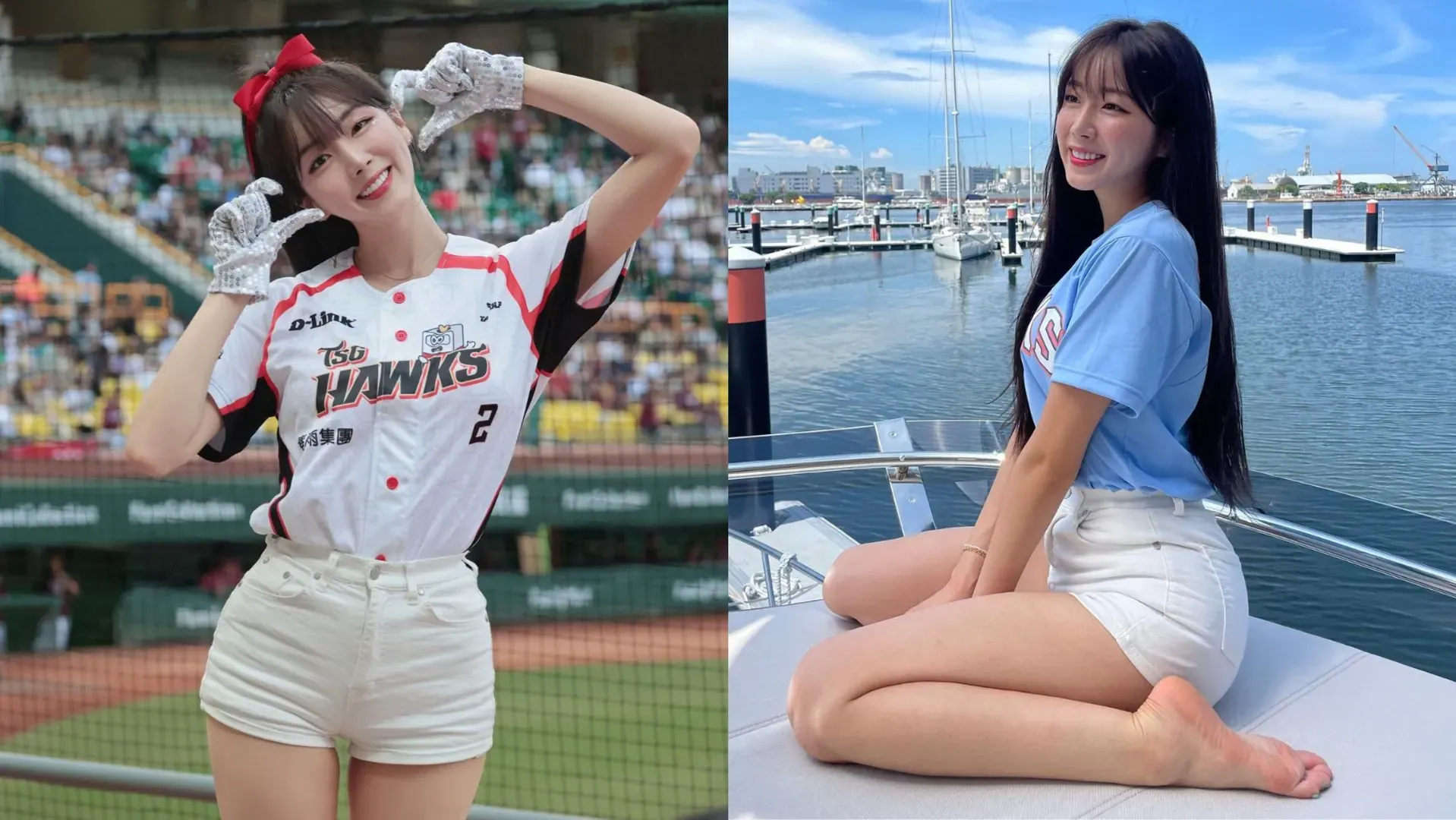 台鋼雄鷹啦啦隊 安芝儇。（圖／IG＠wlgus2qh）