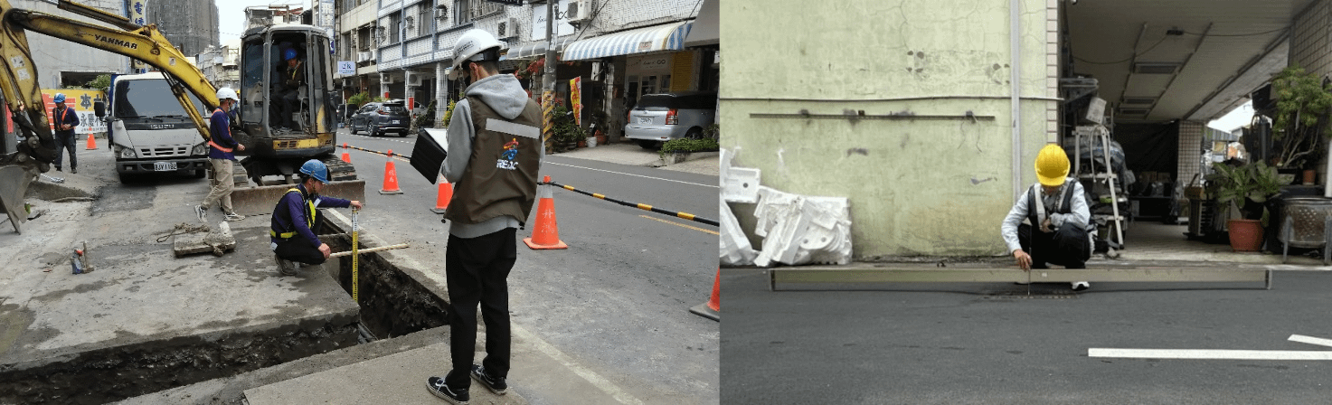 為確保管挖施工及路面復舊品質，致力強化巡查機制並提高稽核率。（圖/高雄市政府工務局）