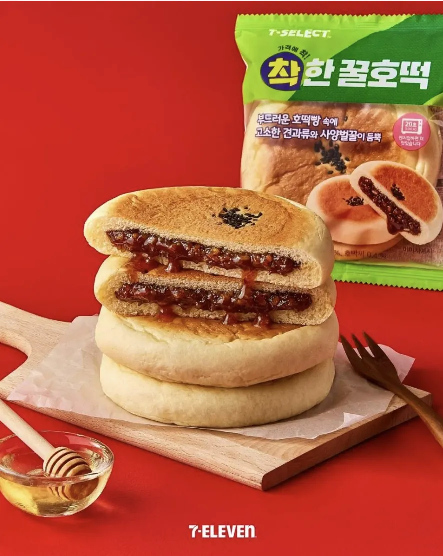 韓國超商必吃美食：蜂蜜糖餅（圖／取自IG@7elevenkorea）