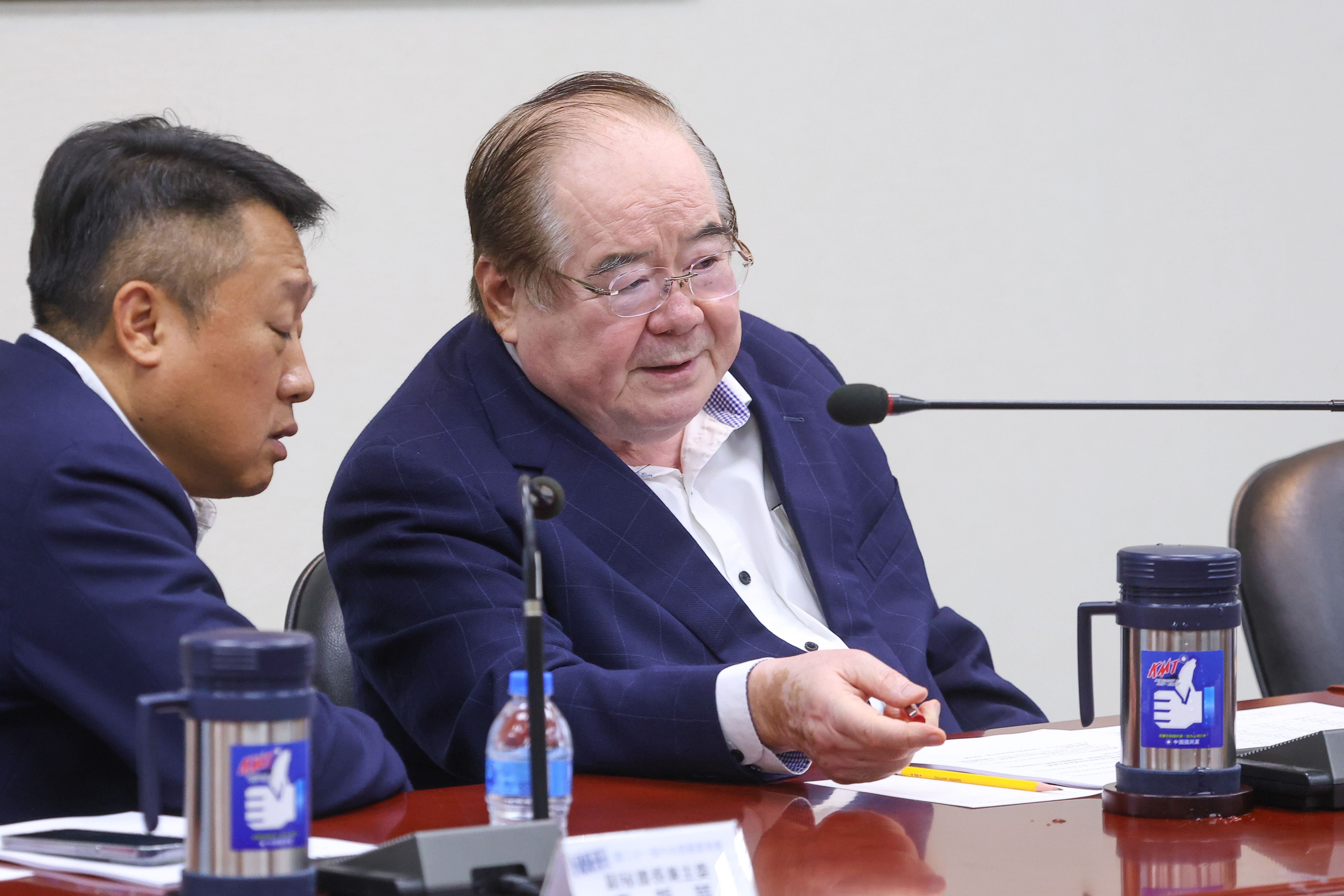 20251217-國民黨秘書長李乾龍17日出席中常會。（顏麟宇攝）