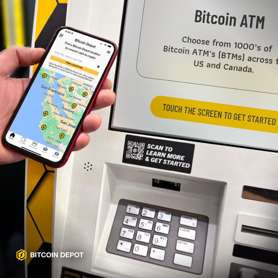 在美國便利商店設置的虛擬貨幣ATM，不只可以用比特幣帳戶領現金、也能用現金直接投資。（翻攝自官方粉專）