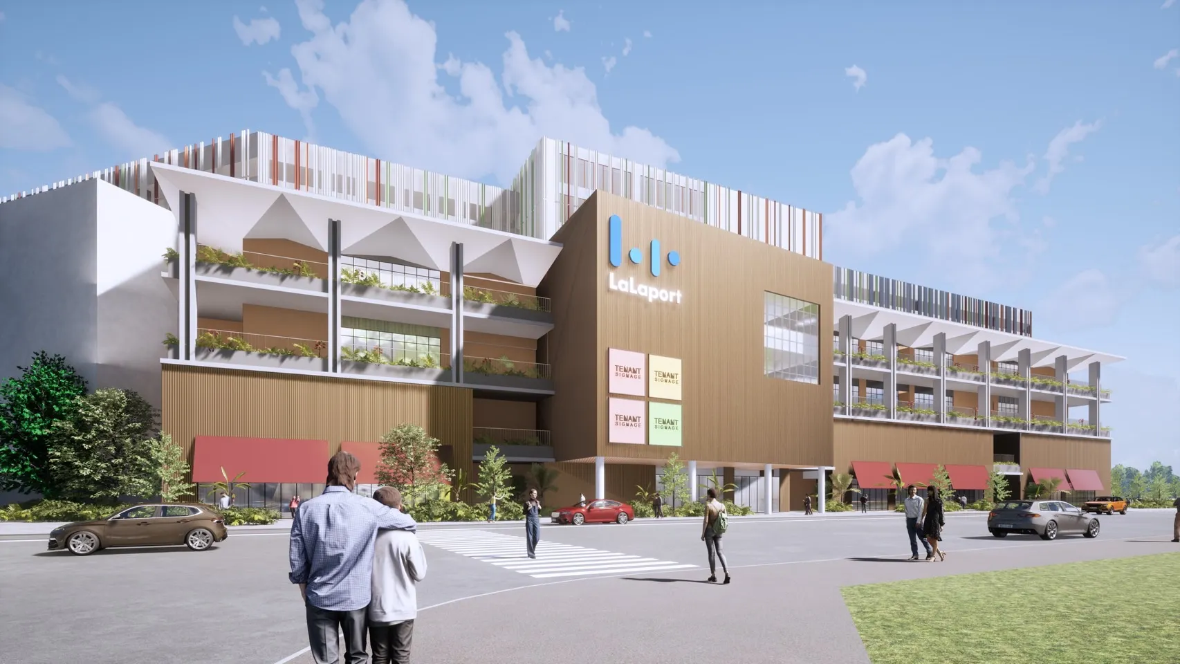 高雄市鳳山区に建設中の「LaLaport高雄」は、約270店舗と台湾初進出となる没入型芸術施設「ARTE MUSEUM」を備え、2026年の開業を目指している。日商三井不動産
