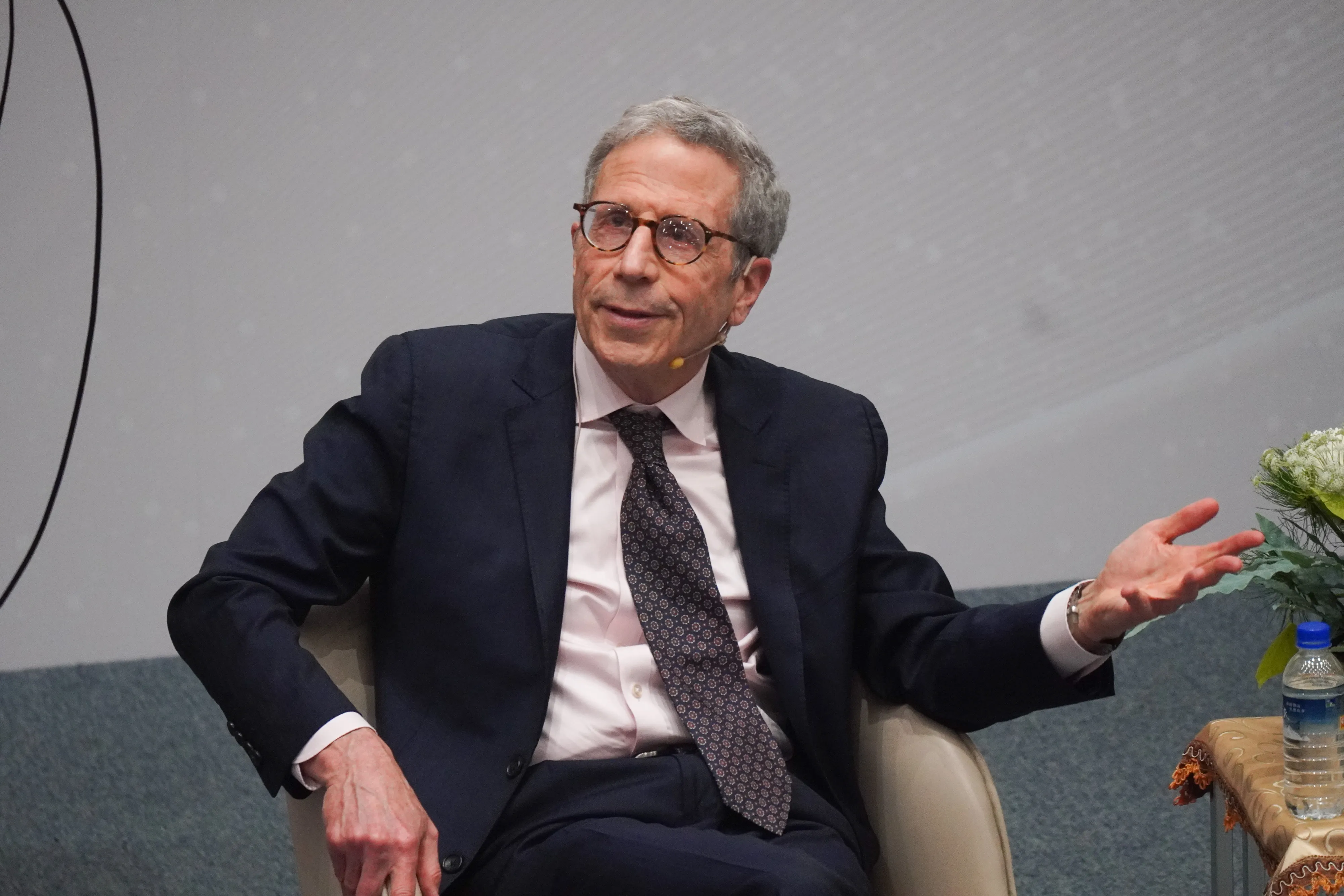 20251215-諾貝爾經濟獎得主Eric Maskin於台大演講。（蔡親傑攝）