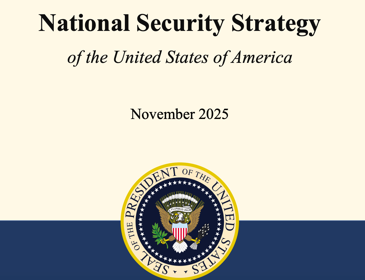 美國白宮12月5日公布總統川普本任期的首份《美國國家安全戰略》（National Security Strategy of the United States of America，NSS）。(截自美國白宮網頁)