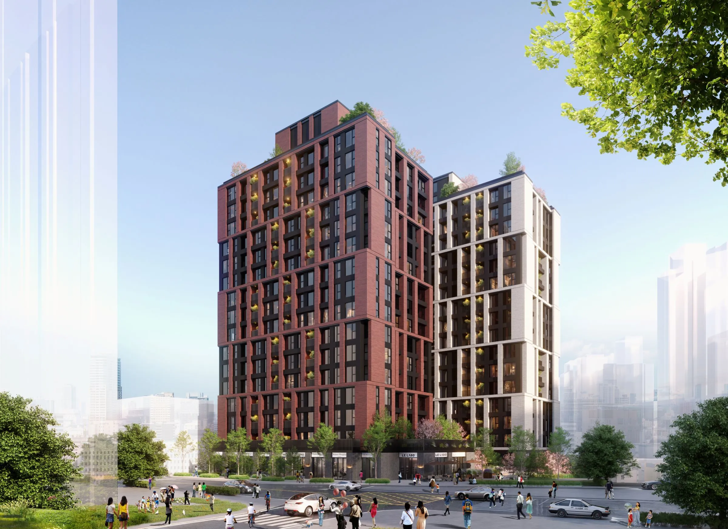 土城區清水案更新重建後建築示意圖。圖/新北市政府城鄉發展局提供