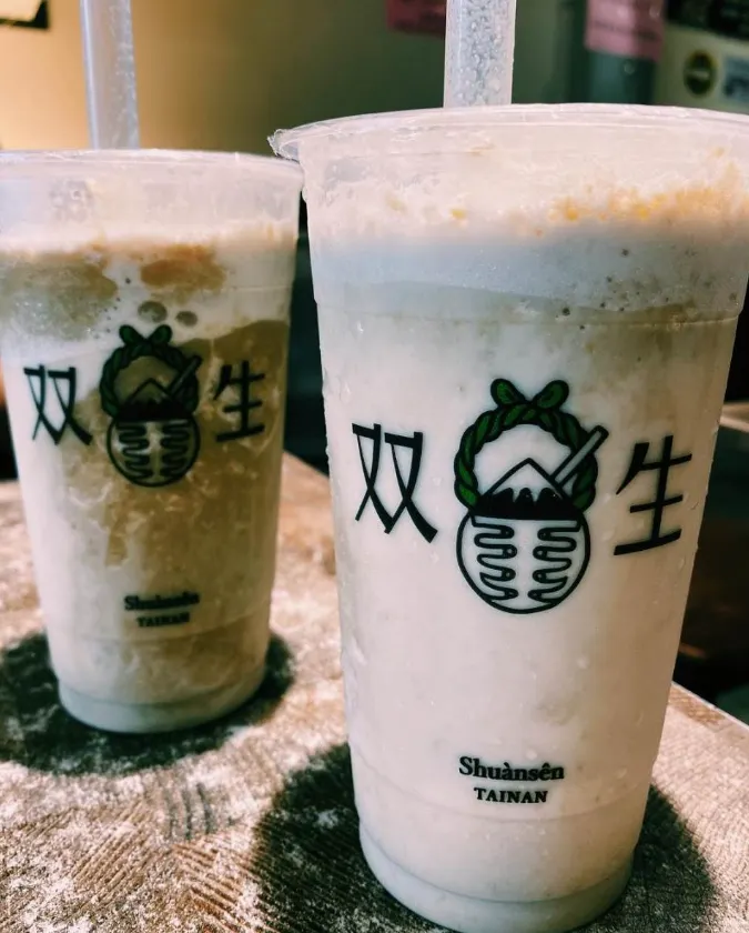 台南中西區美食推薦：双生綠豆沙牛奶。（圖／取自IG@samanthaxin）