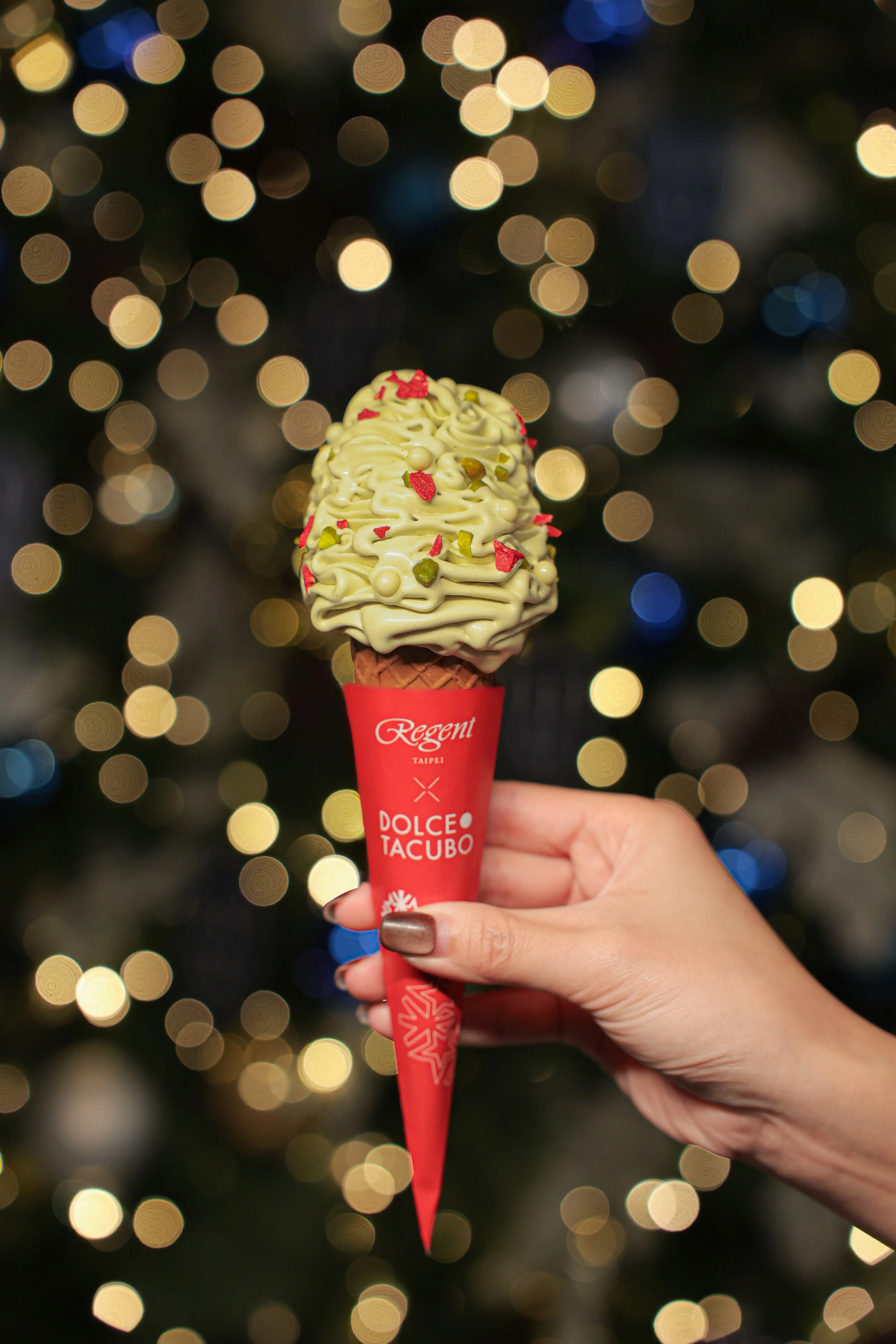 Dolce Tacubo聖誕霜淇淋。(圖/台北晶華酒店)