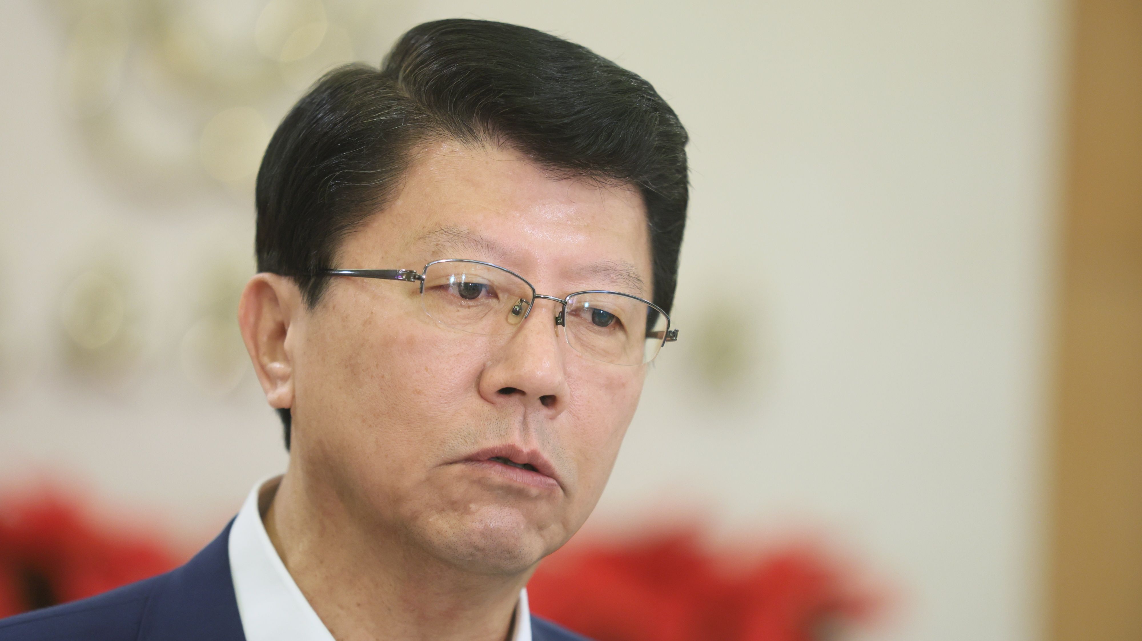 20251224-立委謝龍介24日在立法院質詢。（柯承惠攝）