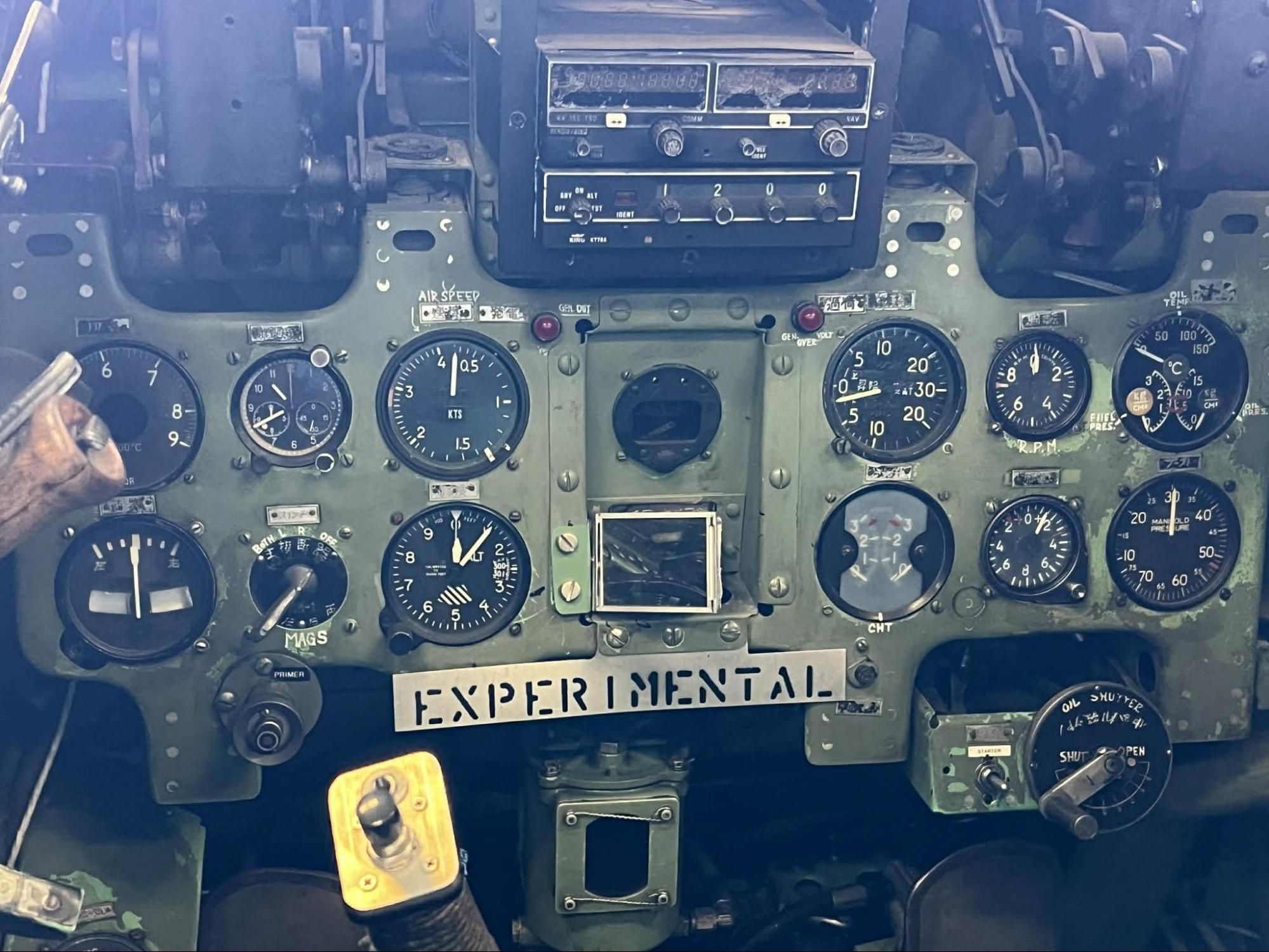 世界五架仍能飛行的零式戰鬥機當中，有一架珍藏於南加州的卡馬里歐。（作者提供）