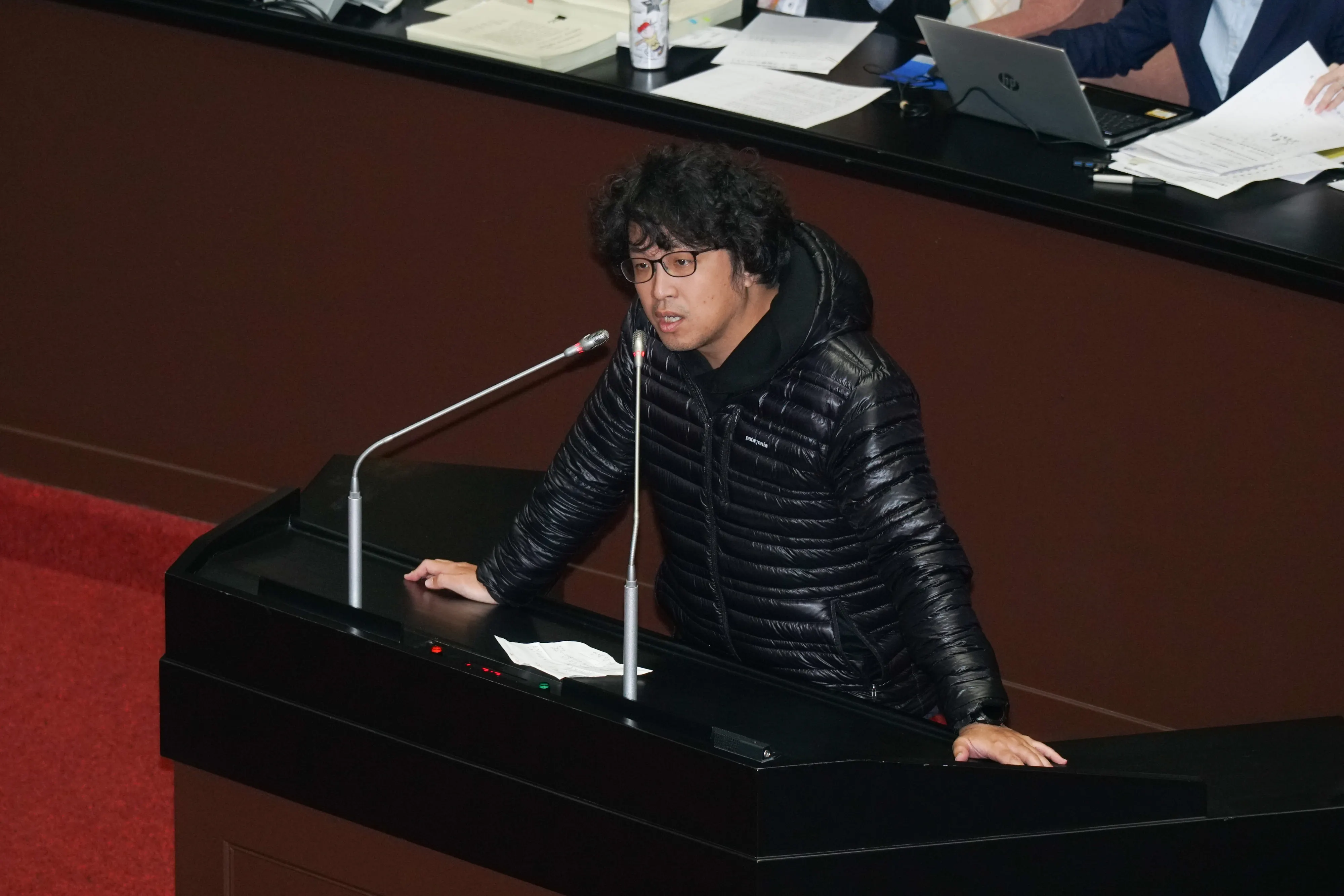 20251226-立委沈伯洋進行大體討論發言。(蔡親傑攝)