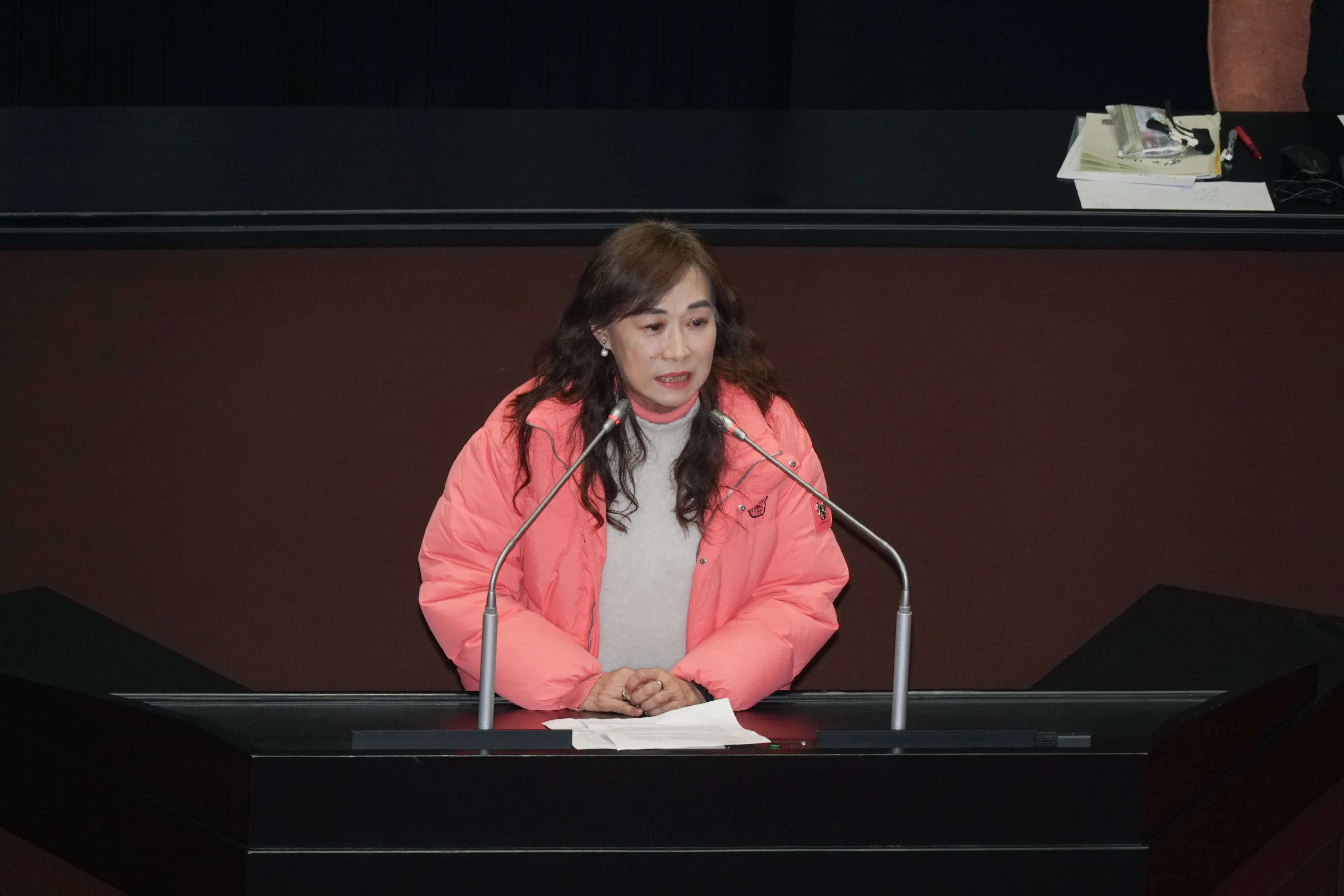 20251226-立委林宜瑾進行廣泛討論發言。(蔡親傑攝)